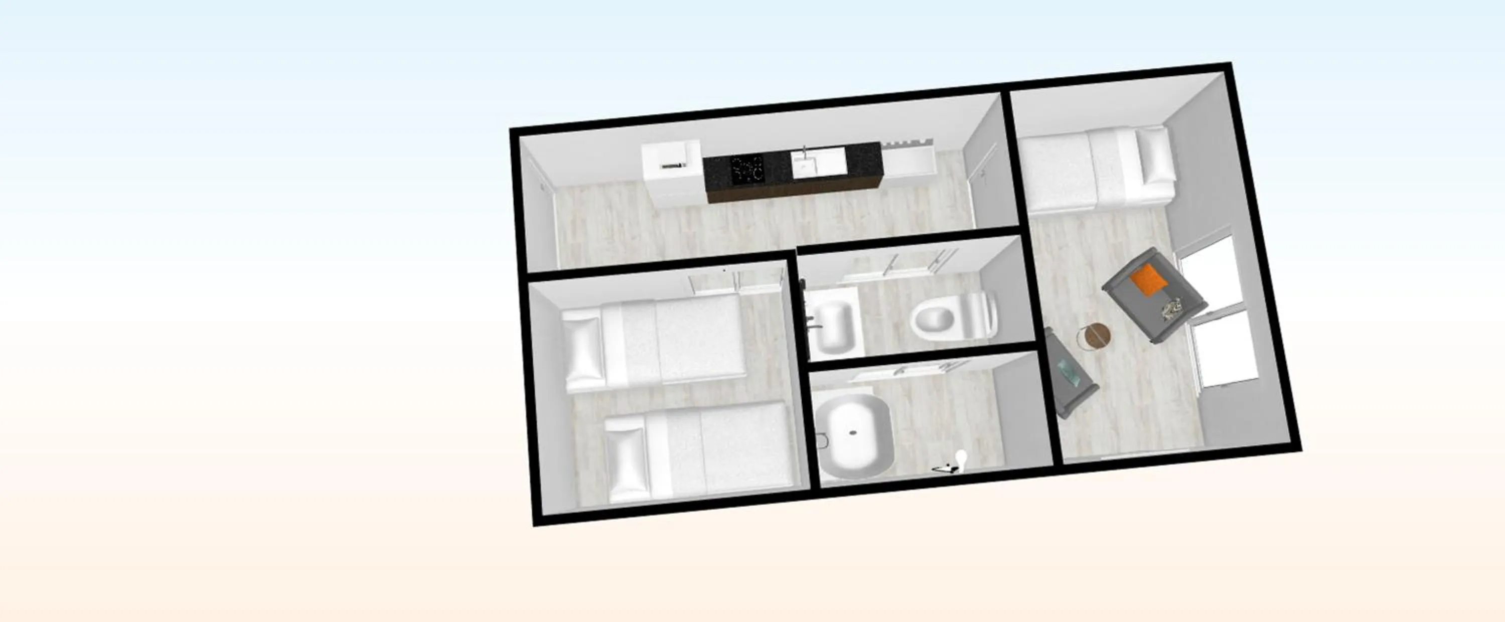 Floor plan in Montana Flat Yebisu