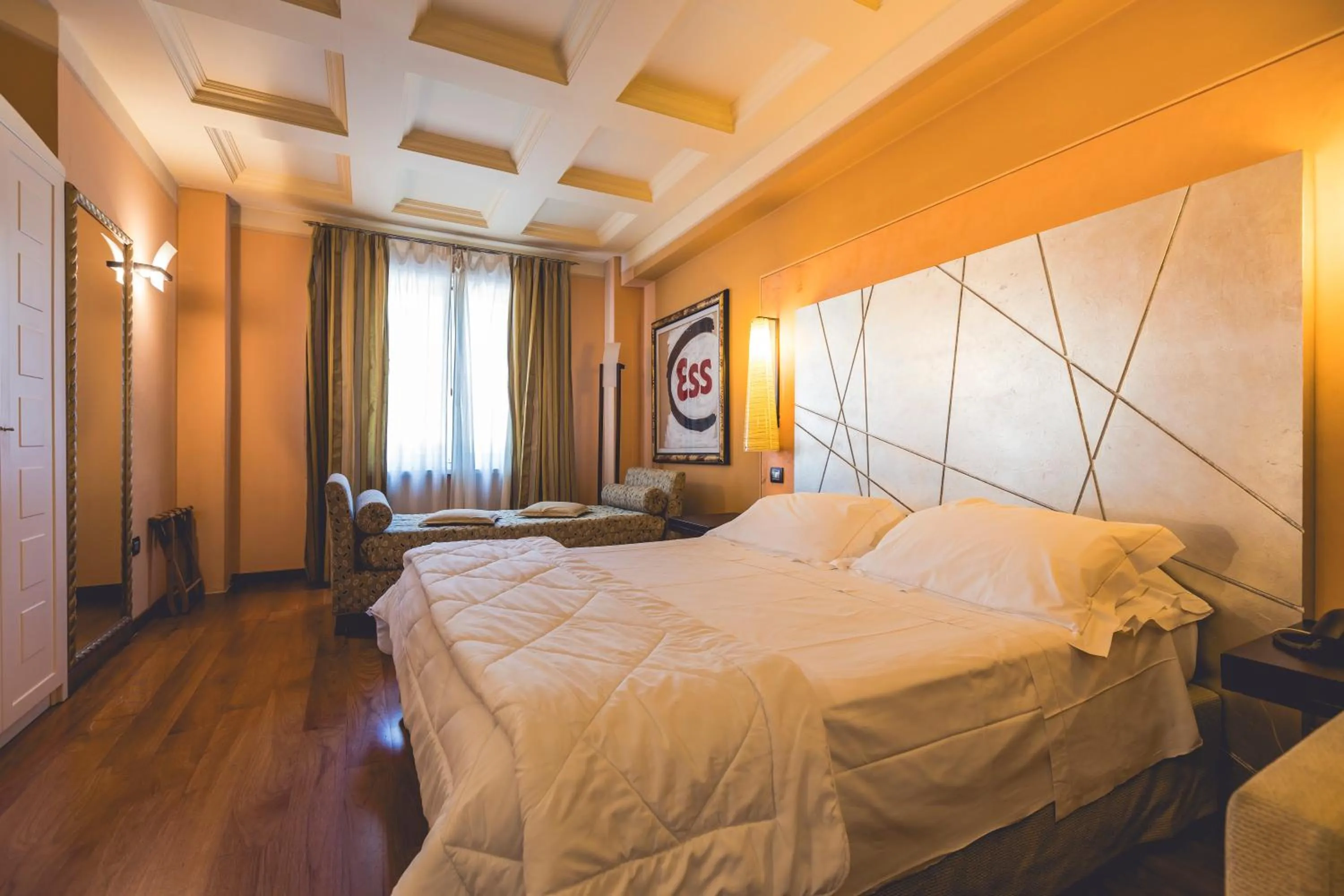 Bedroom, Bed in Hotel Tosco Romagnolo