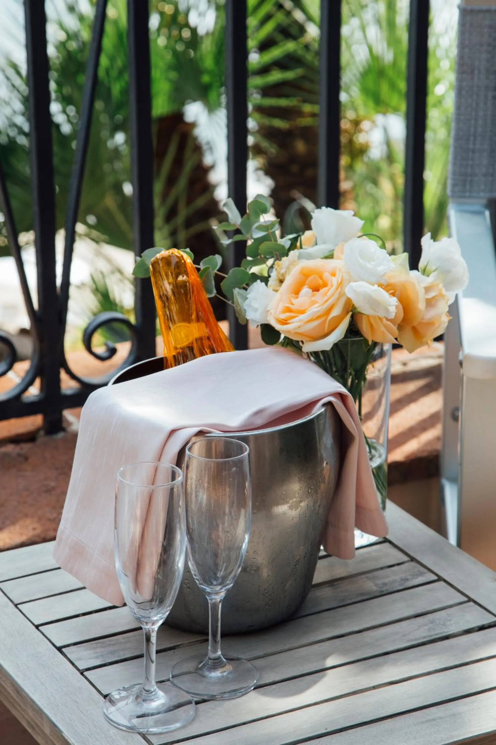 Patio in Aeneas' Landing Resort