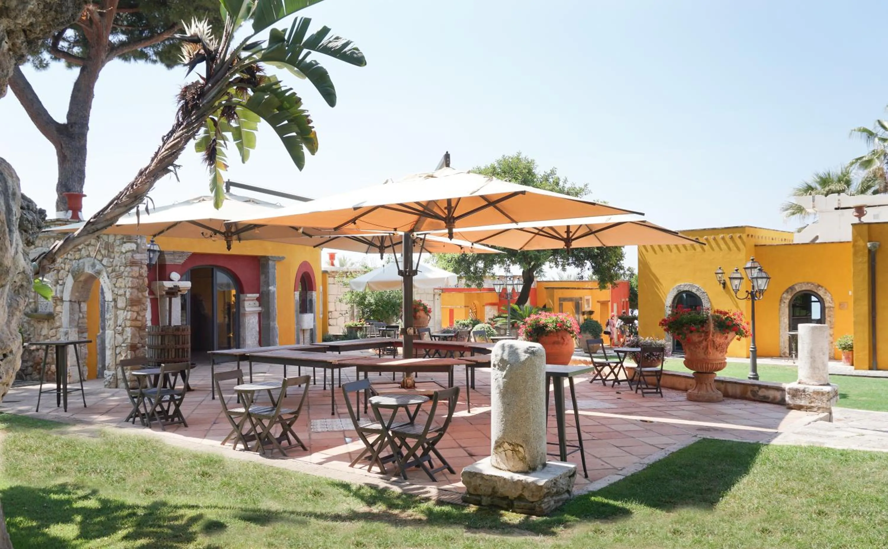 Patio in Aeneas' Landing Resort