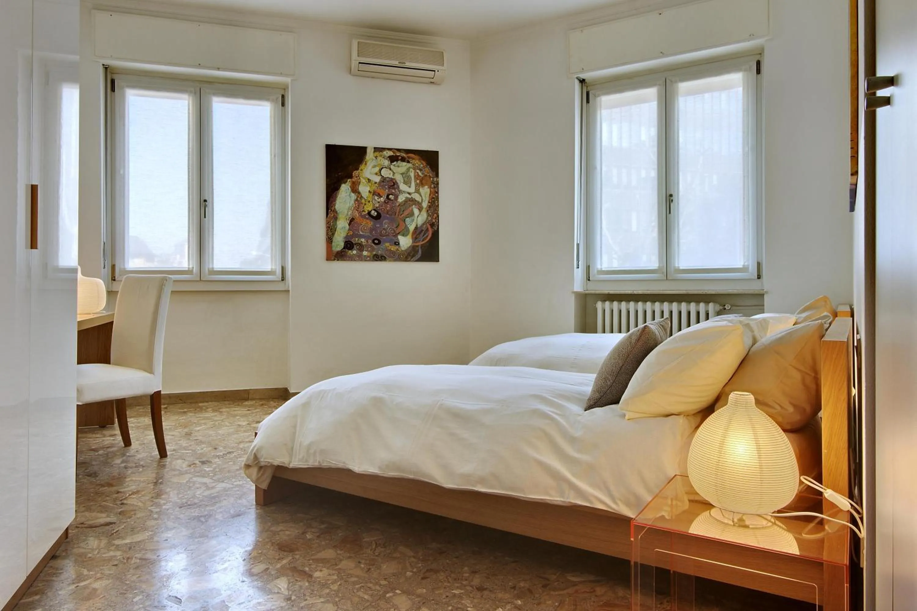 Bed in Milan Apartment Rental