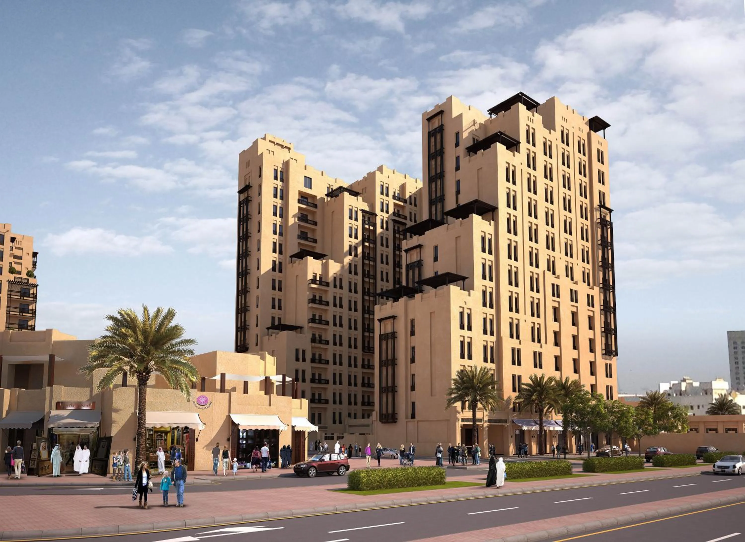Property building in Hyatt Place Dubai Wasl District Residences