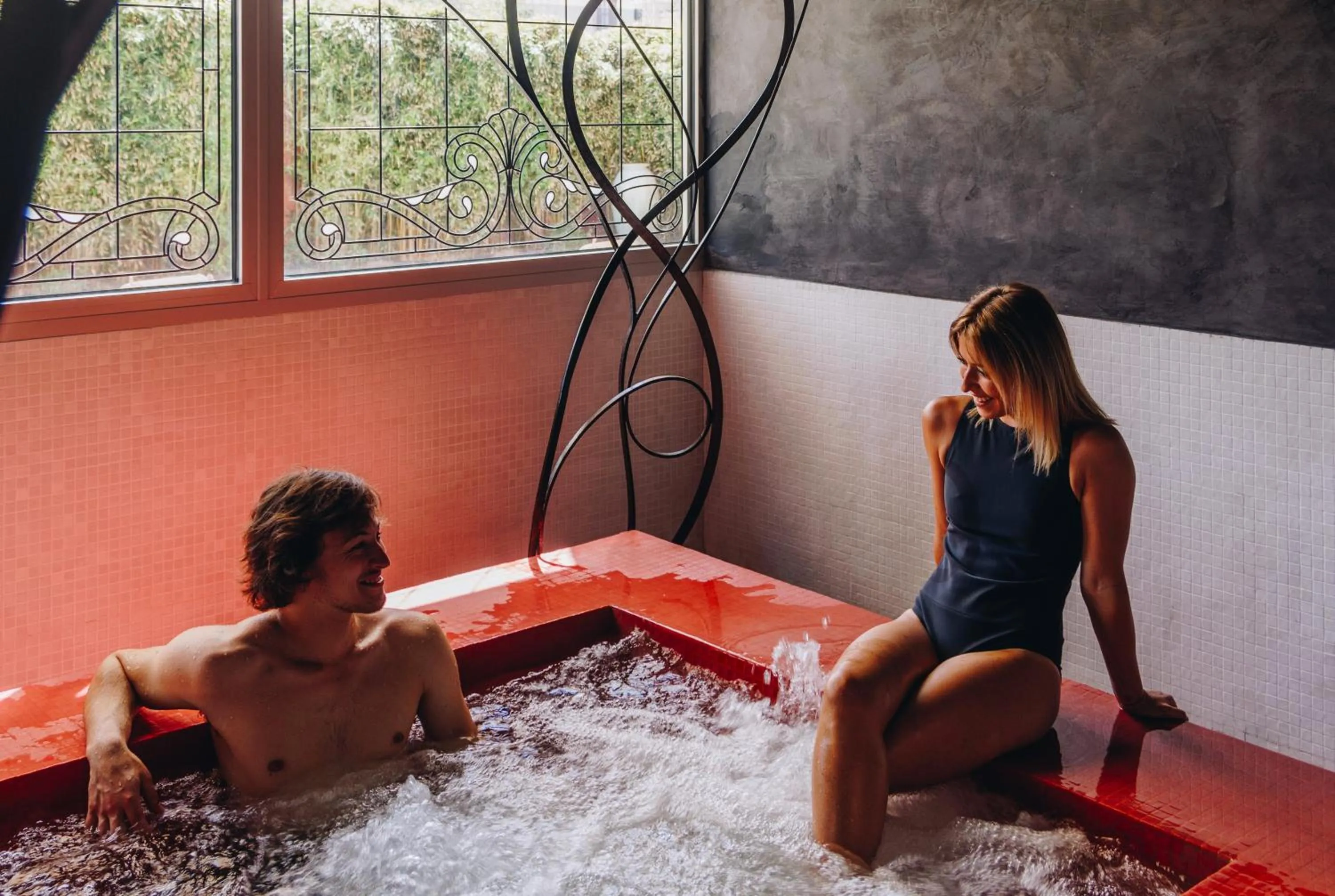 Hot Tub in Hôtel Liberata & Spa