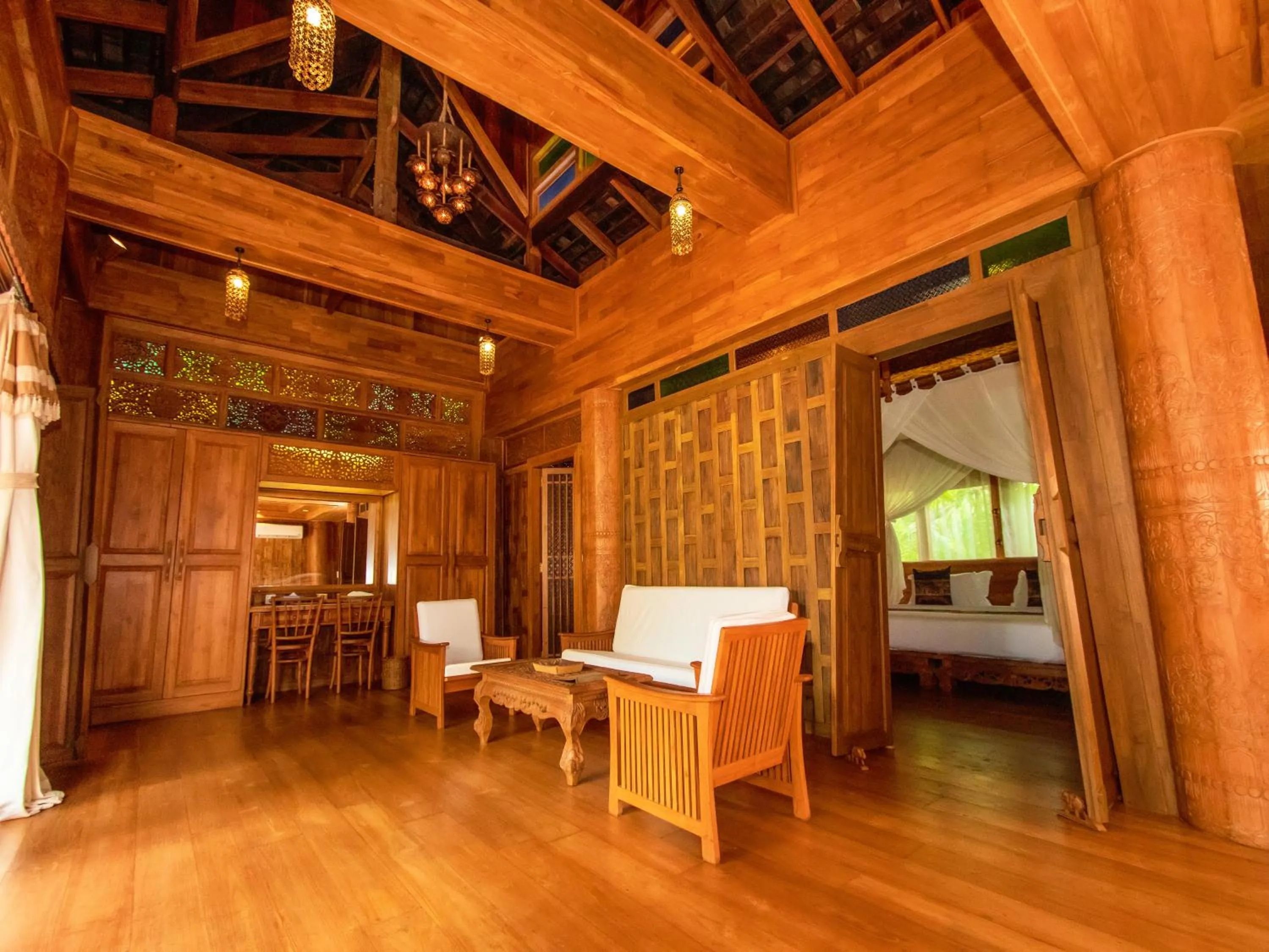 Bed in Santhiya Phuket Natai Resort & Spa