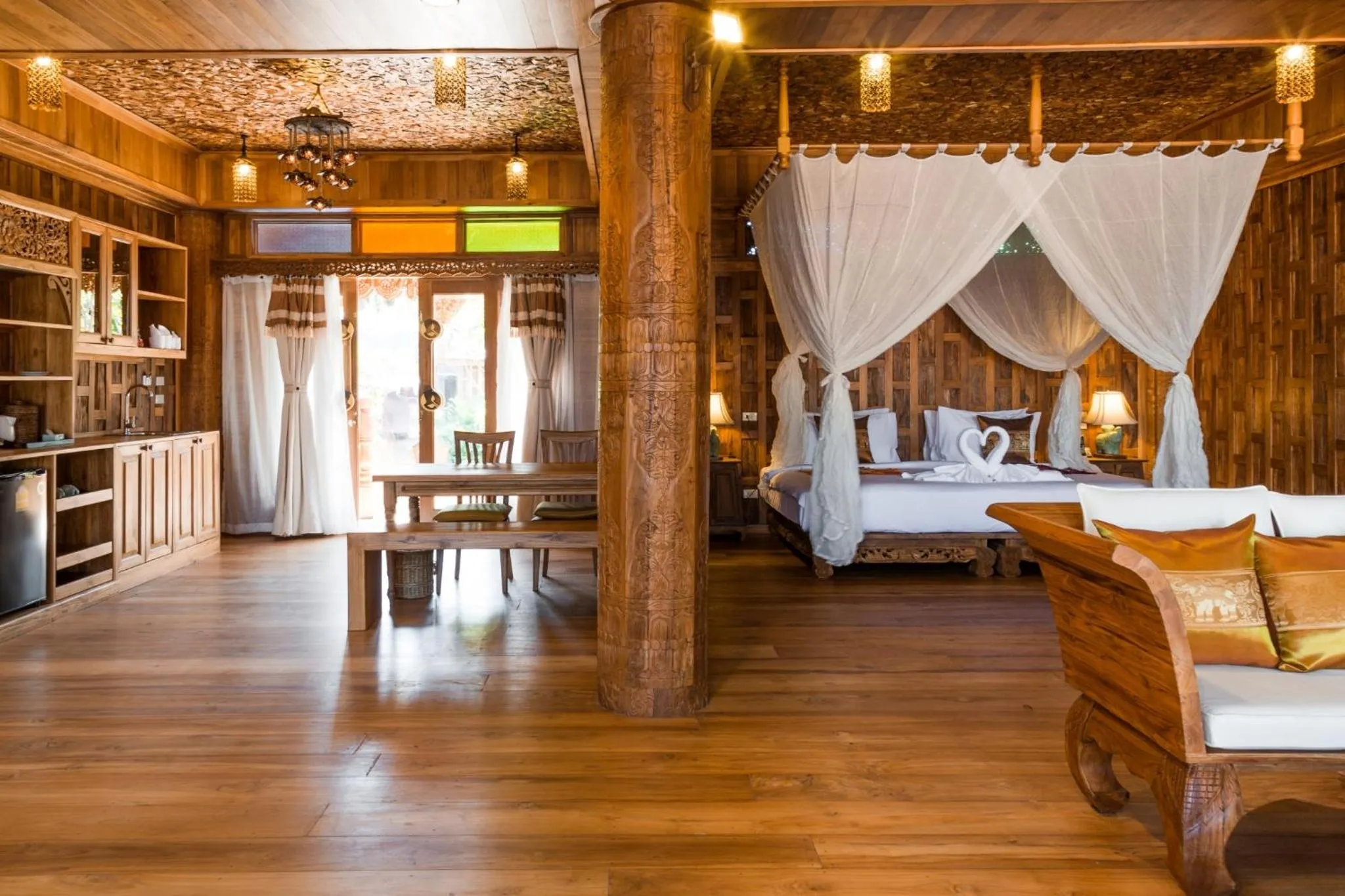 Bathroom, Bed in Santhiya Phuket Natai Resort & Spa