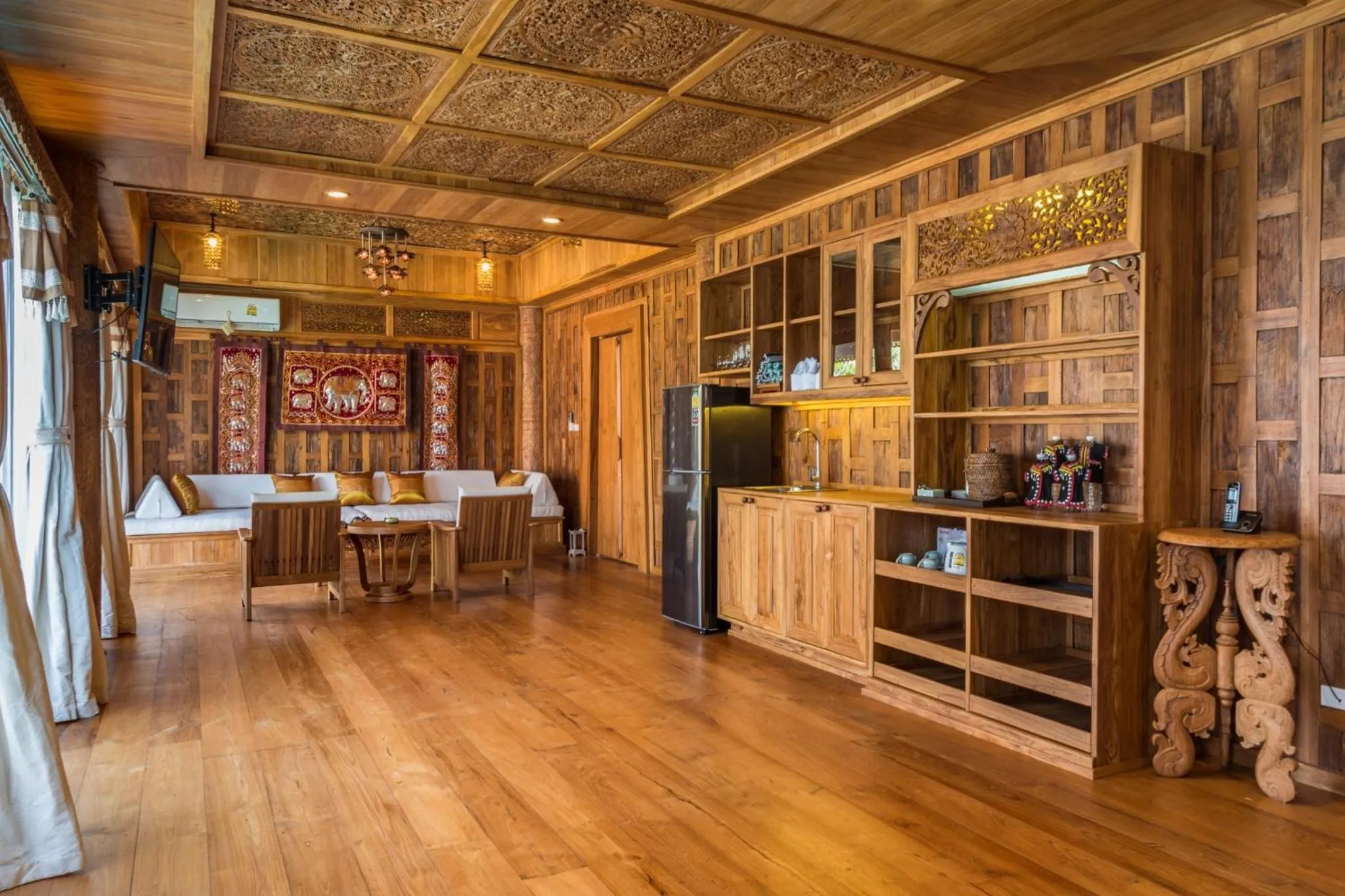 Living room in Santhiya Phuket Natai Resort & Spa