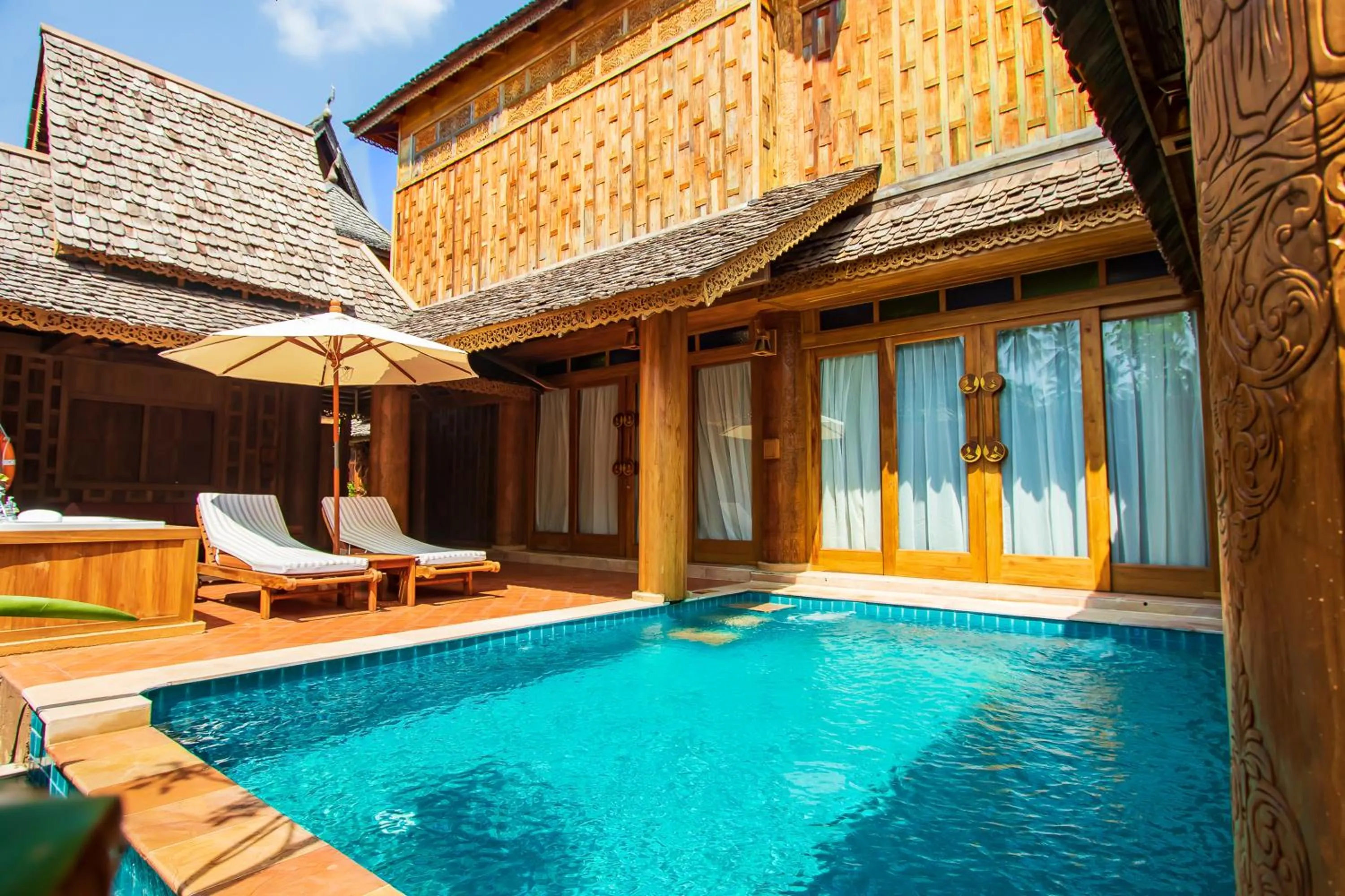 Pool view in Santhiya Phuket Natai Resort & Spa