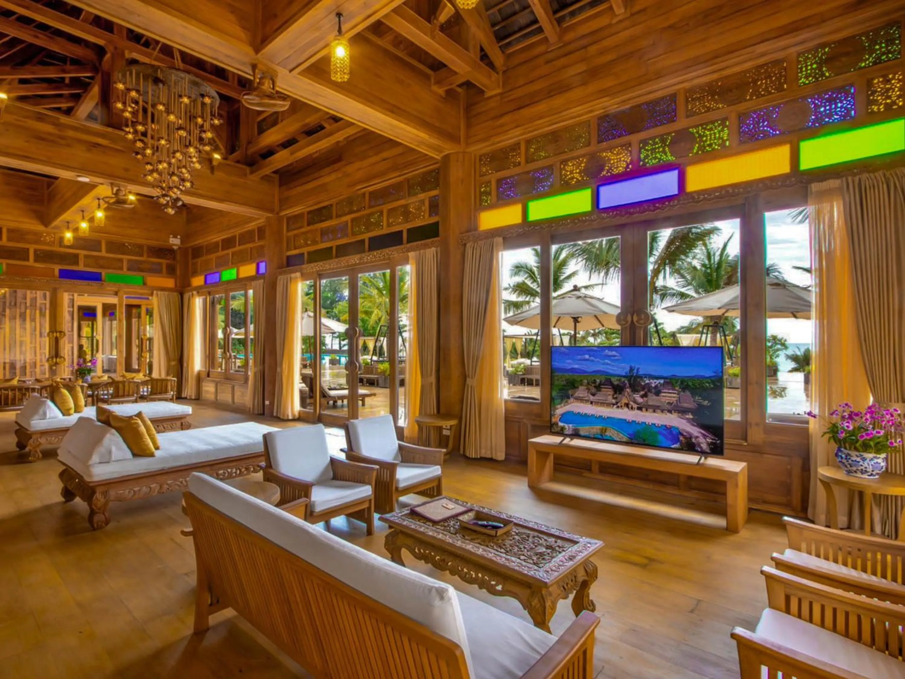 Living room in Santhiya Phuket Natai Resort & Spa