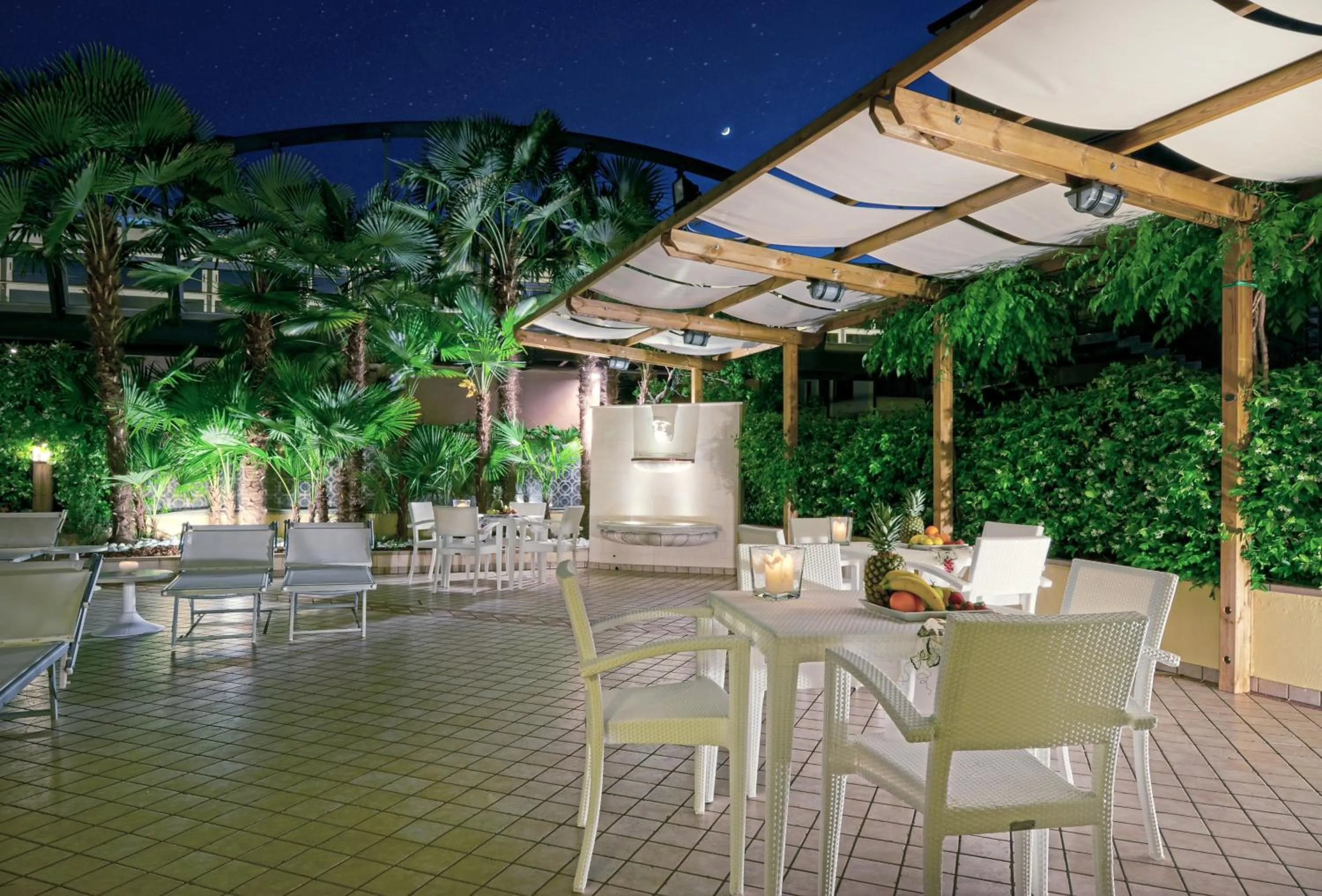 Patio in Hotel Aurora Terme