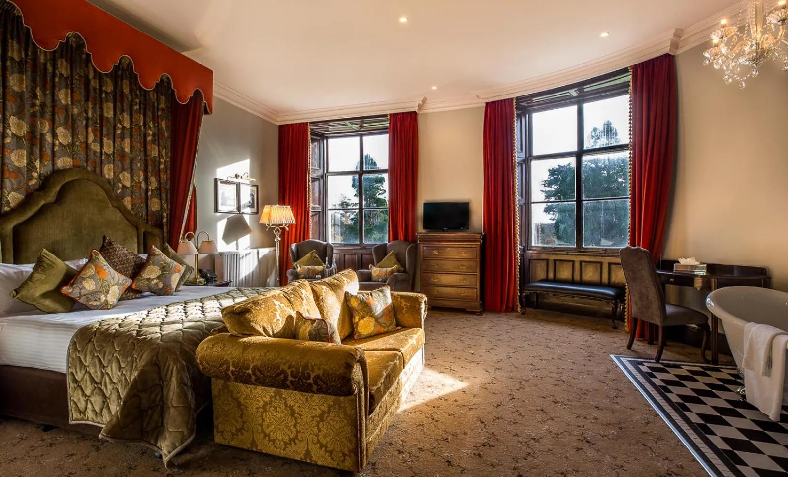 Bed in Markree Castle