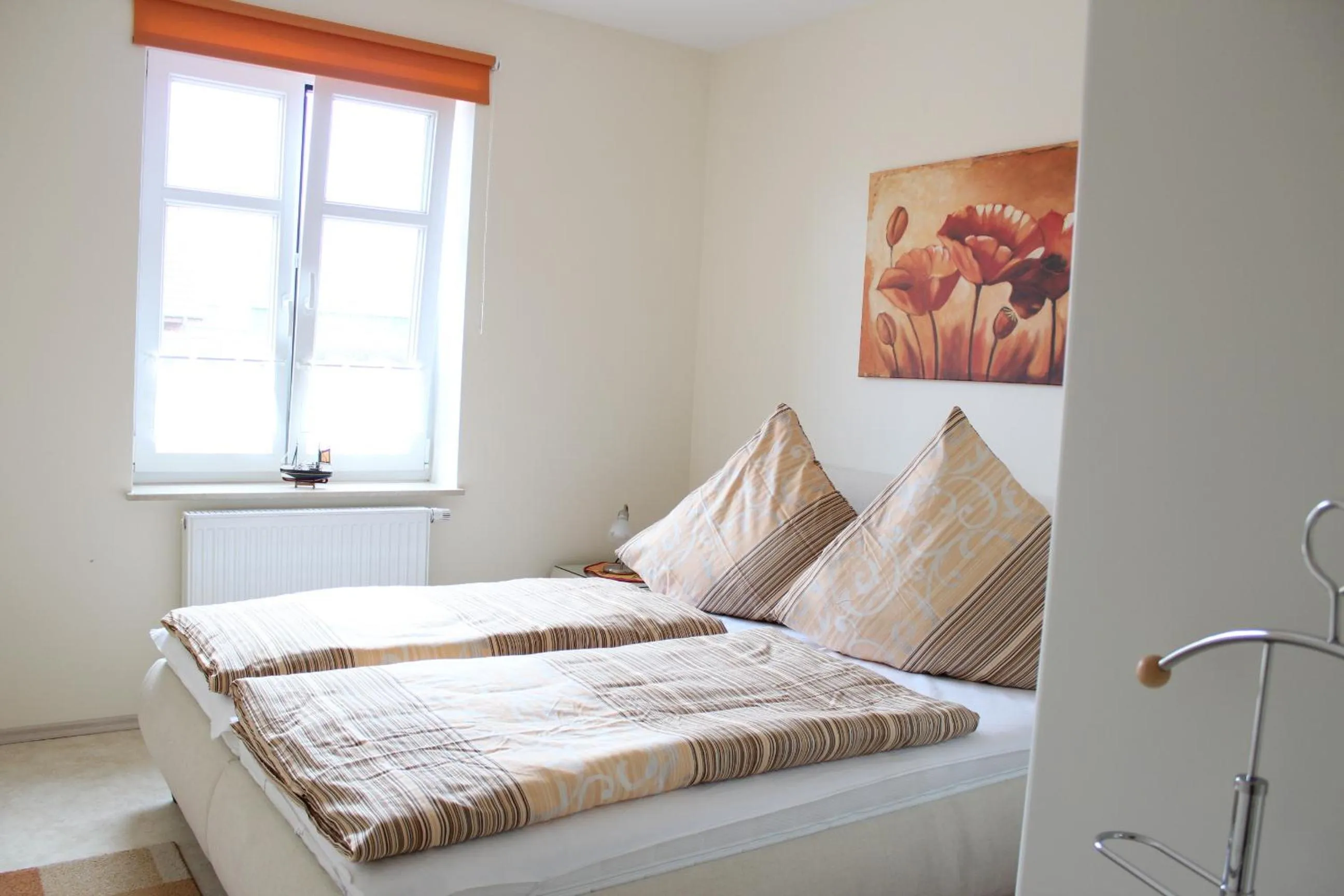 Bed in Ferienwohnungen am Museumshof