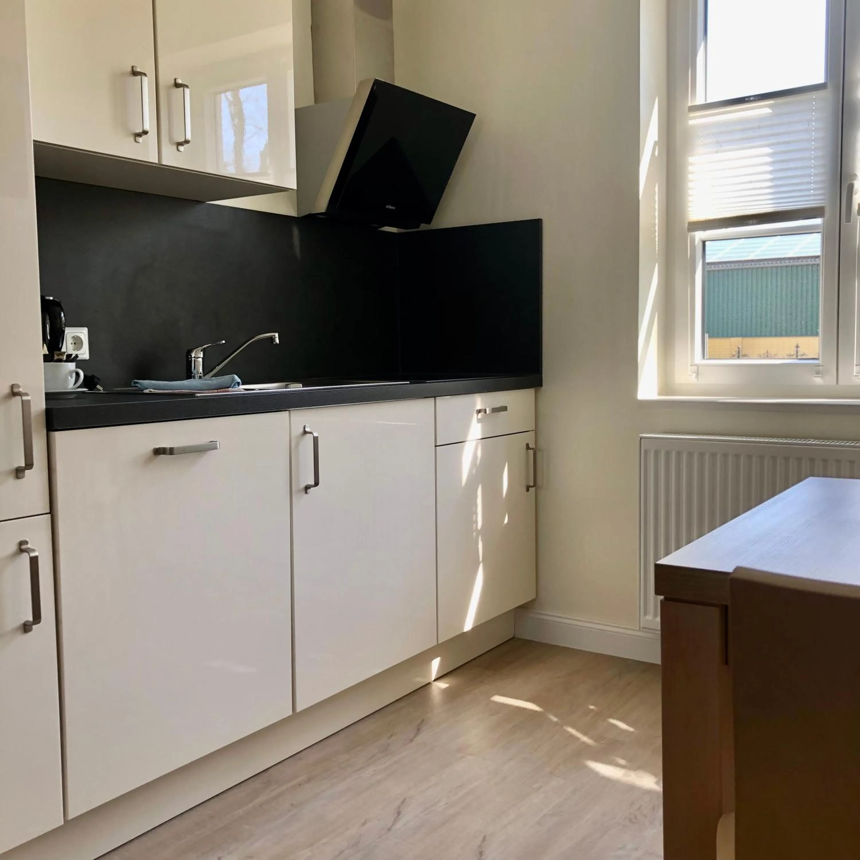 Kitchen or kitchenette in Ferienwohnungen am Museumshof