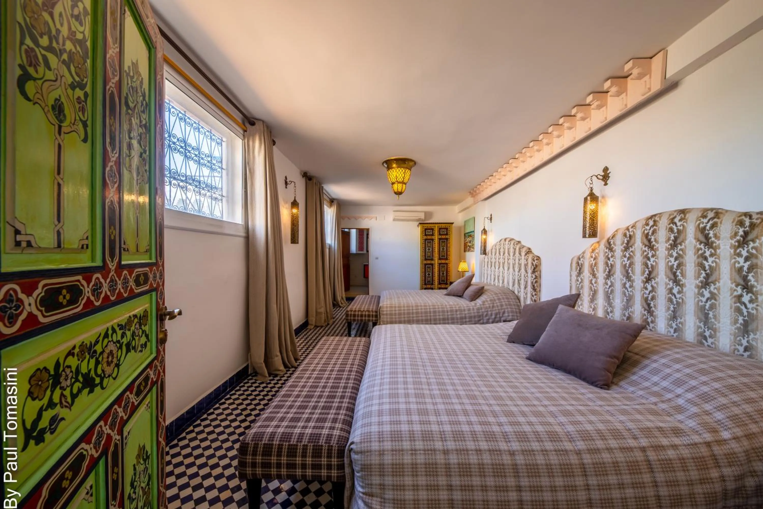 Bed in Riad Fes Nass Zmane