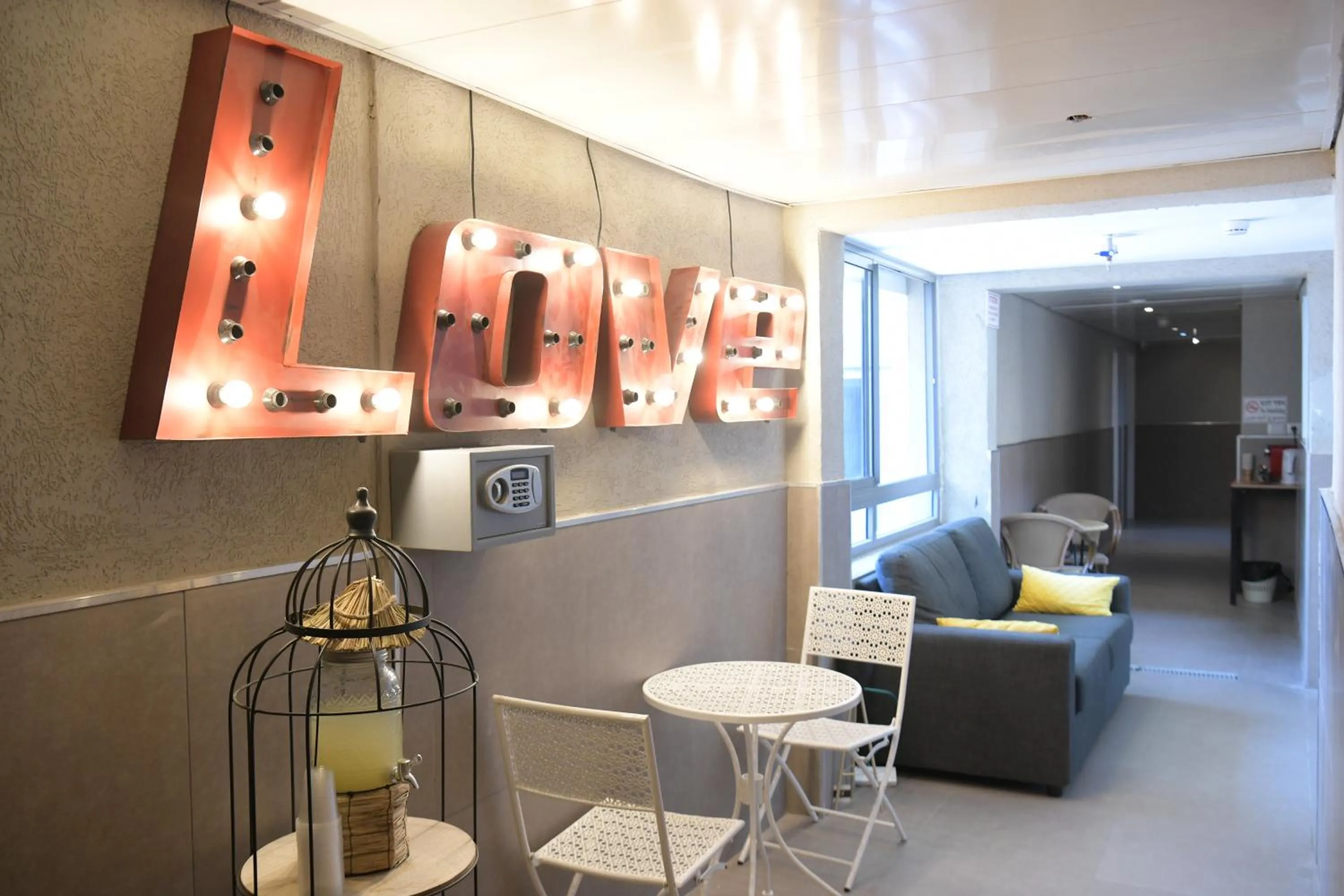 Lobby or reception in Amdar Hostel