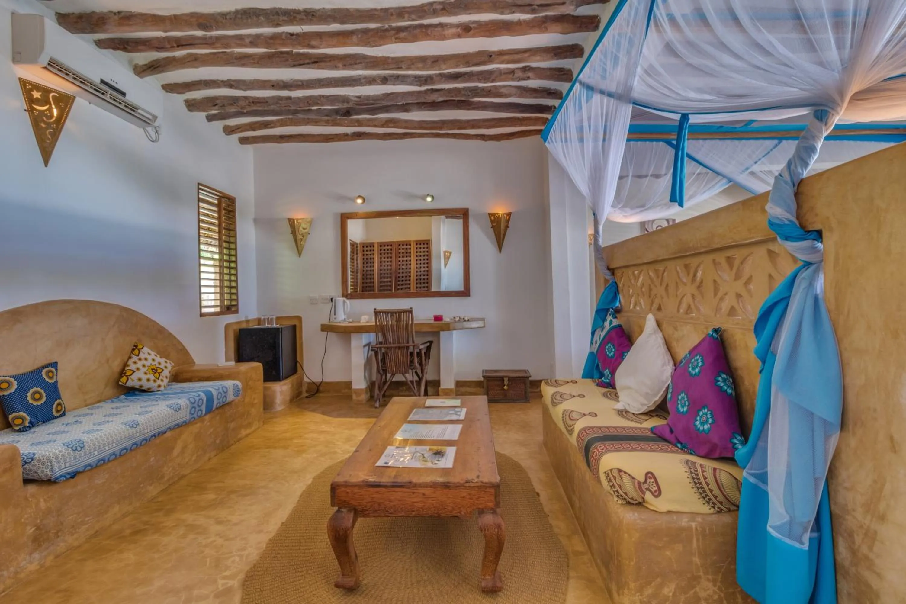 Seating area in SeVi Boutique Hotel