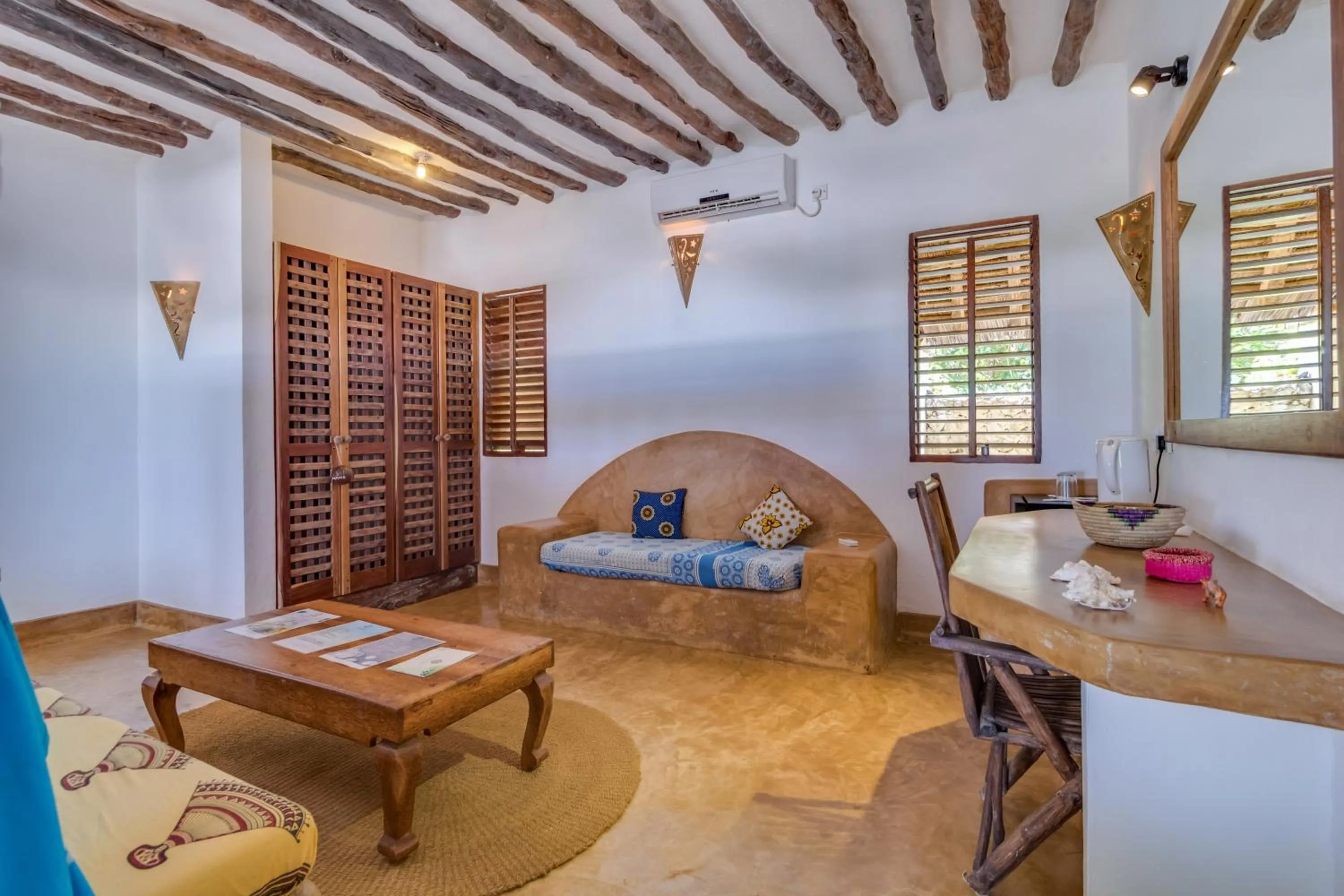 Seating area in SeVi Boutique Hotel