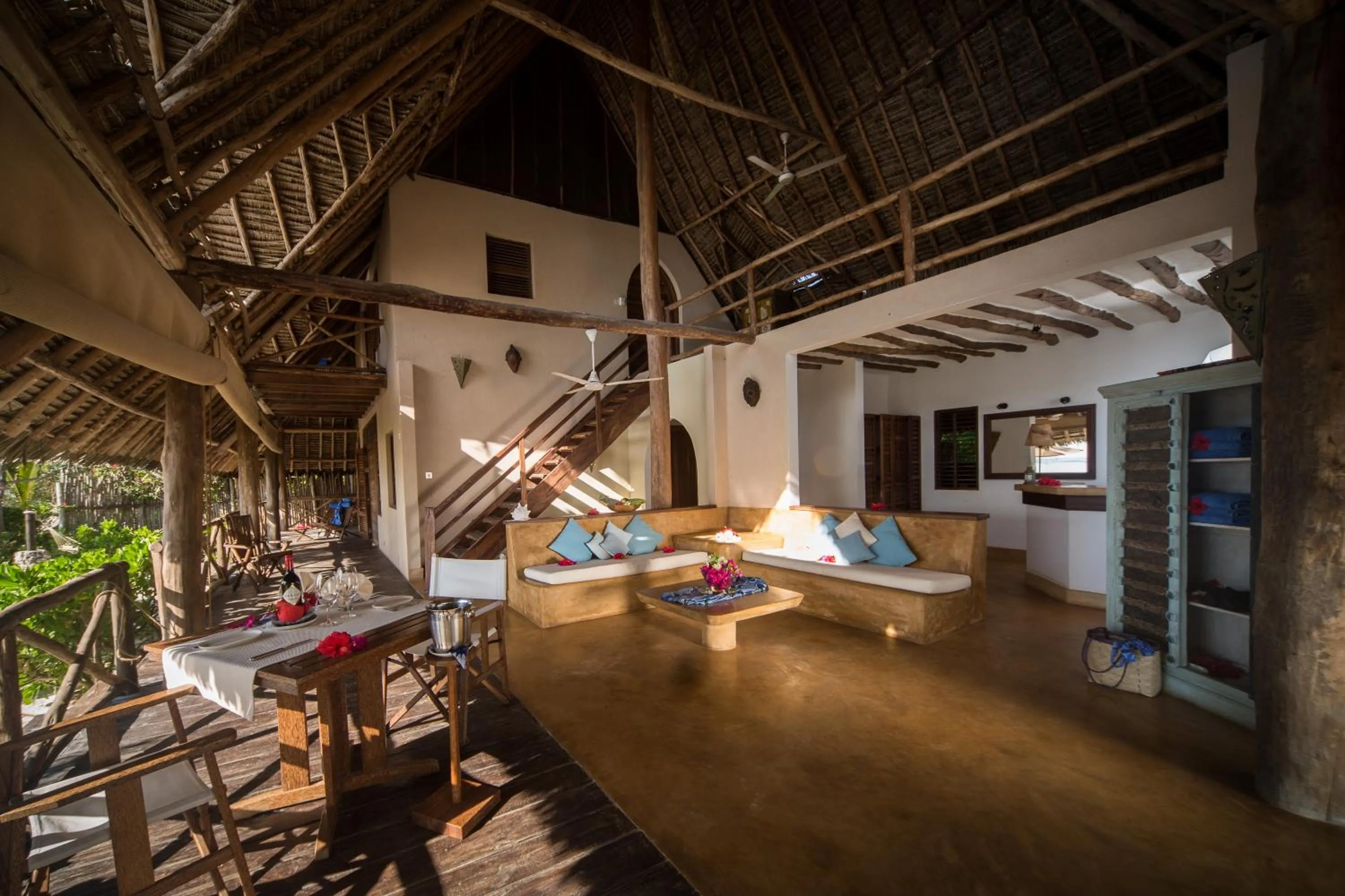 Seating area in SeVi Boutique Hotel