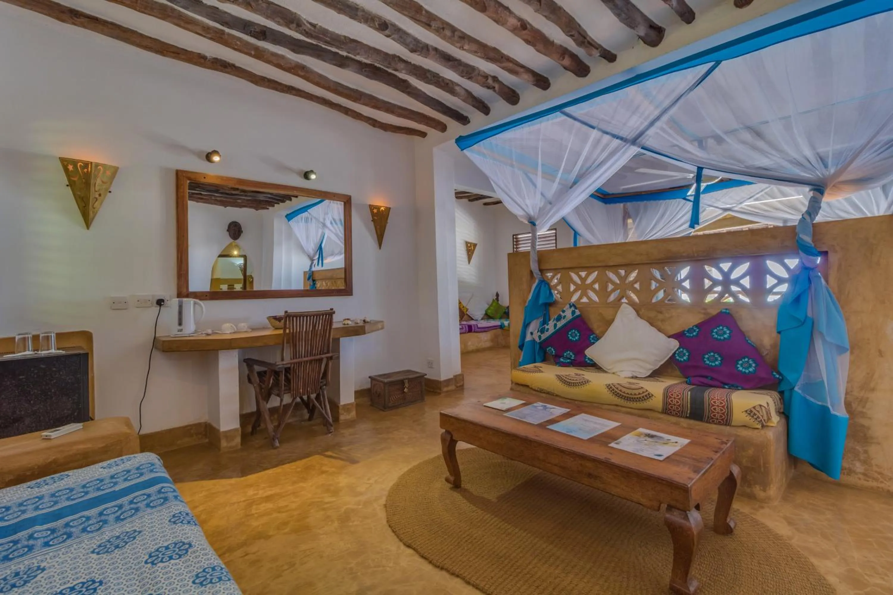 Seating area in SeVi Boutique Hotel