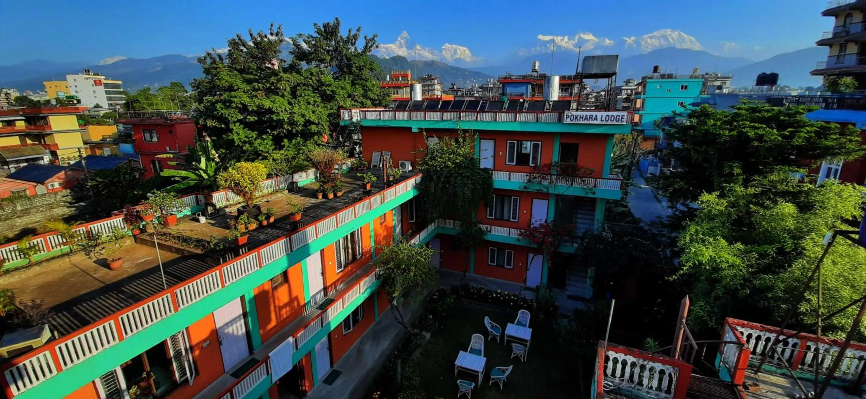 Property building in New Pokhara Lodge - Pokhara Lakeside