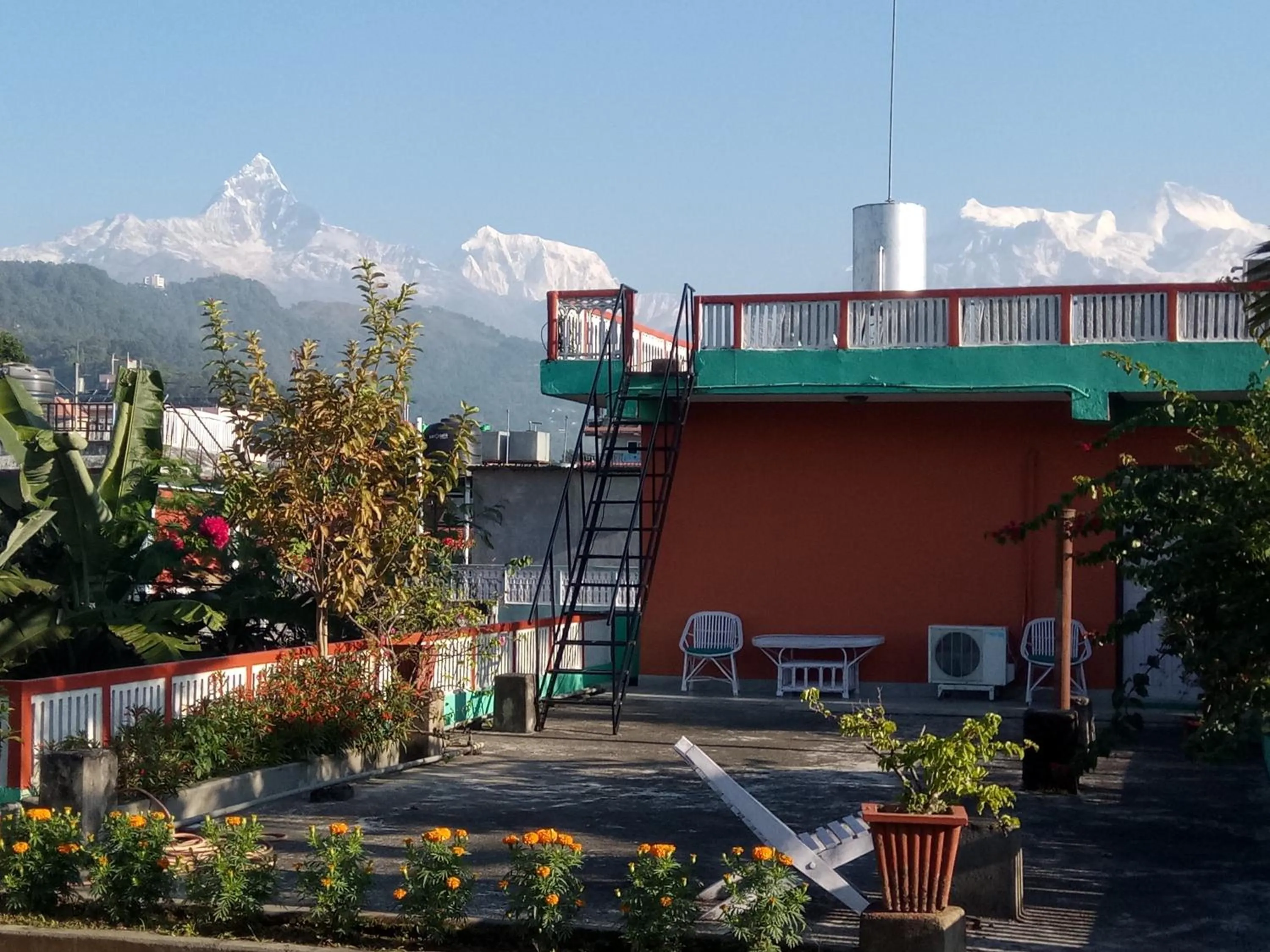 Garden view in New Pokhara Lodge - Pokhara Lakeside