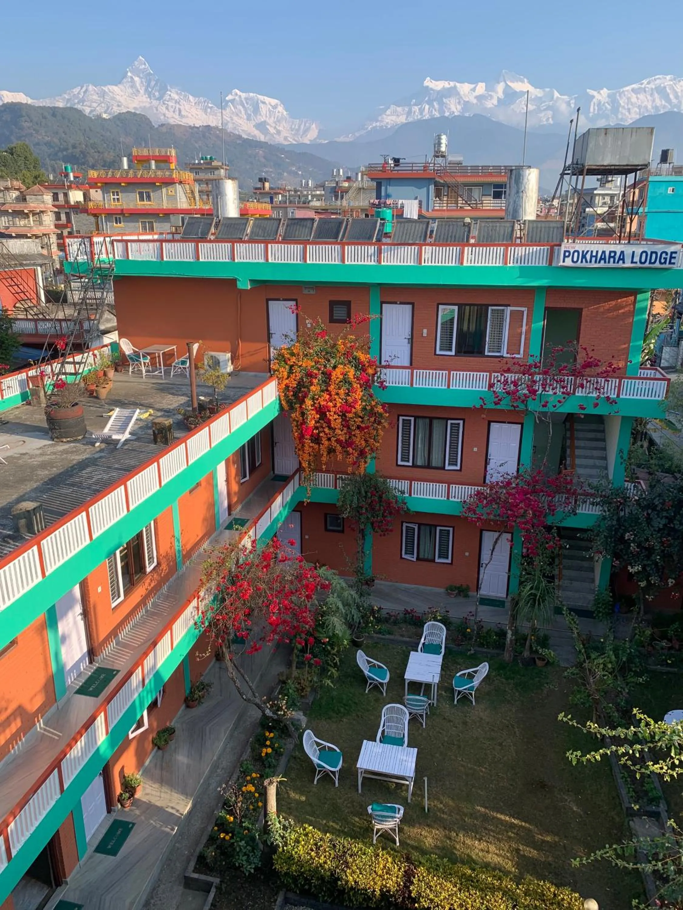 Property building in New Pokhara Lodge - Pokhara Lakeside