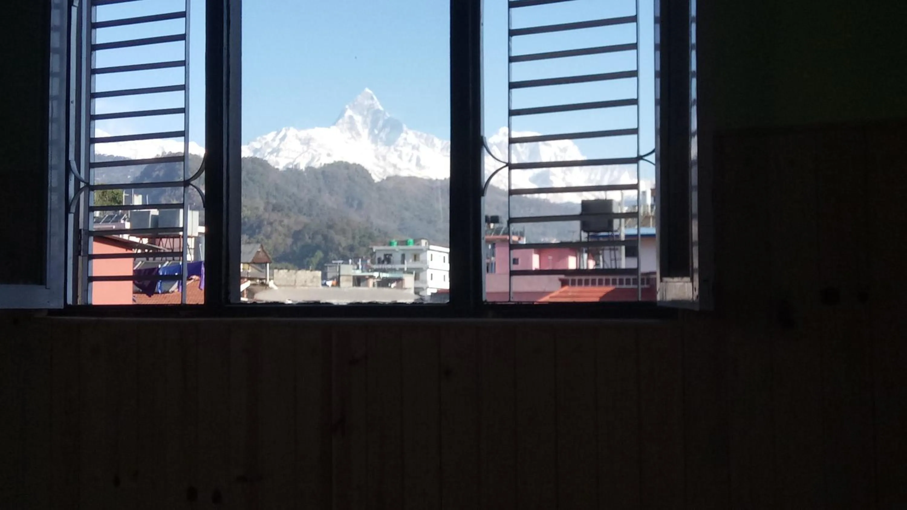 Mountain view in New Pokhara Lodge - Pokhara Lakeside