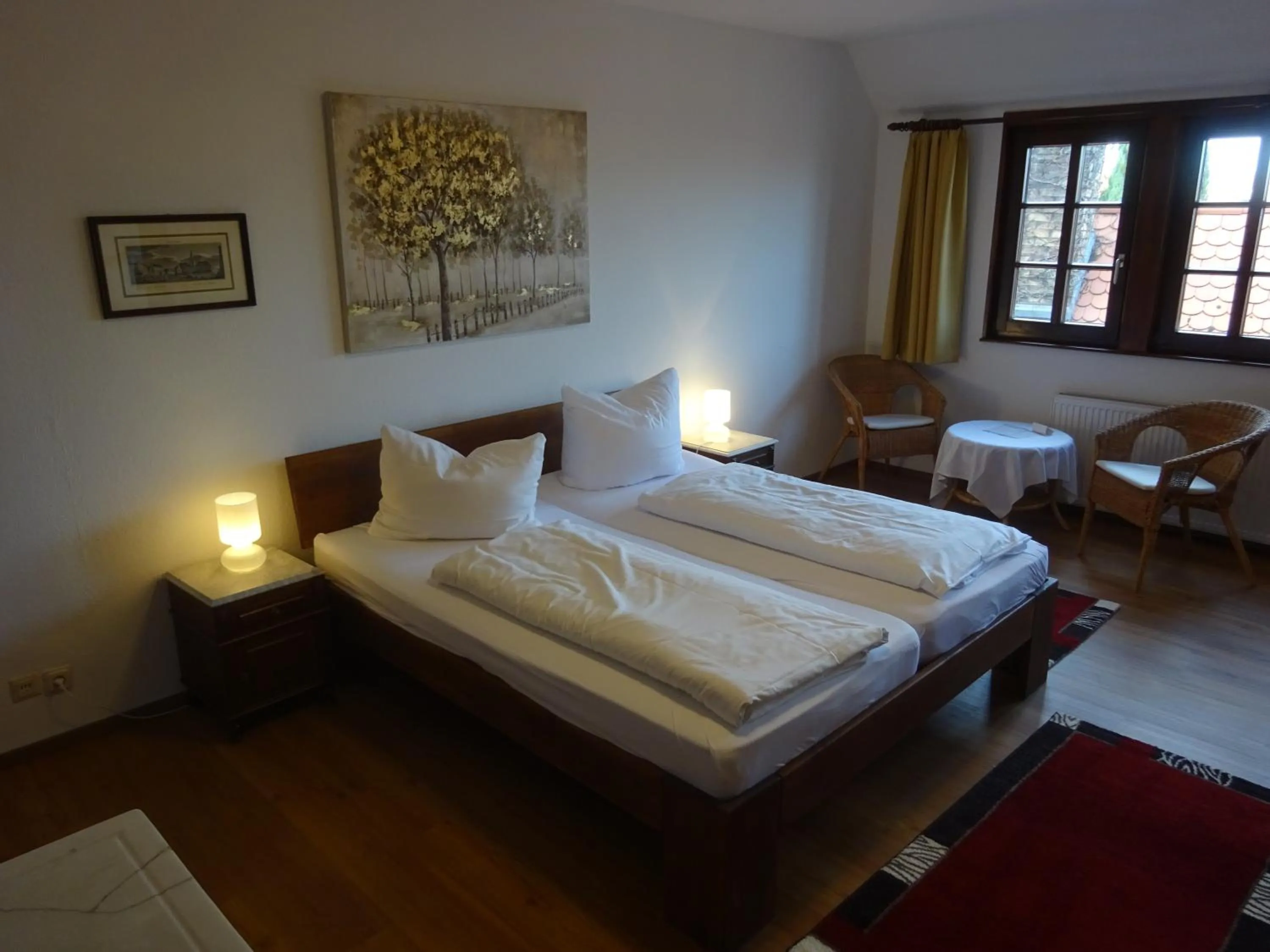 Bed in Hotel Weingärtner