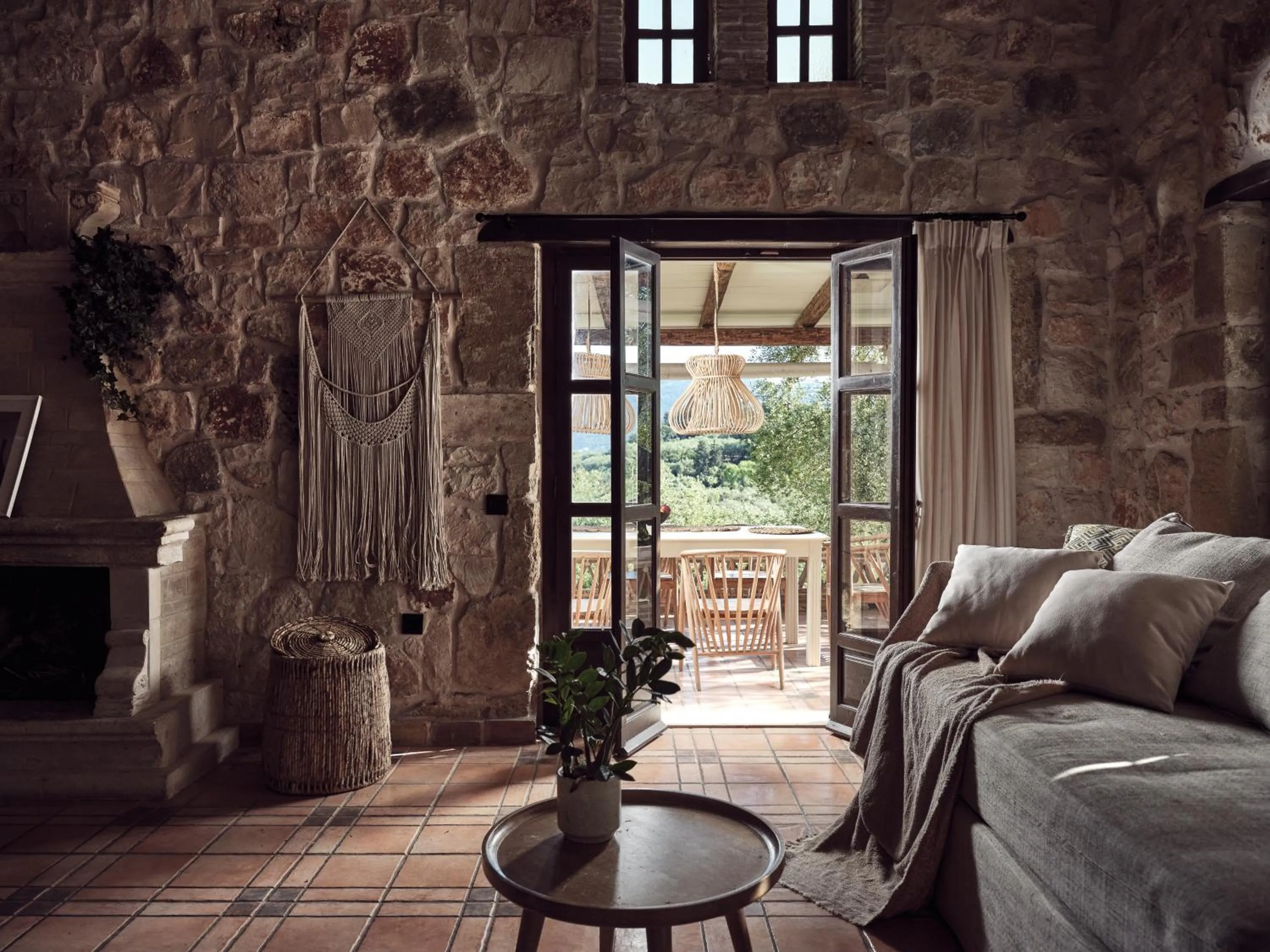 Seating area in Leeda's Village