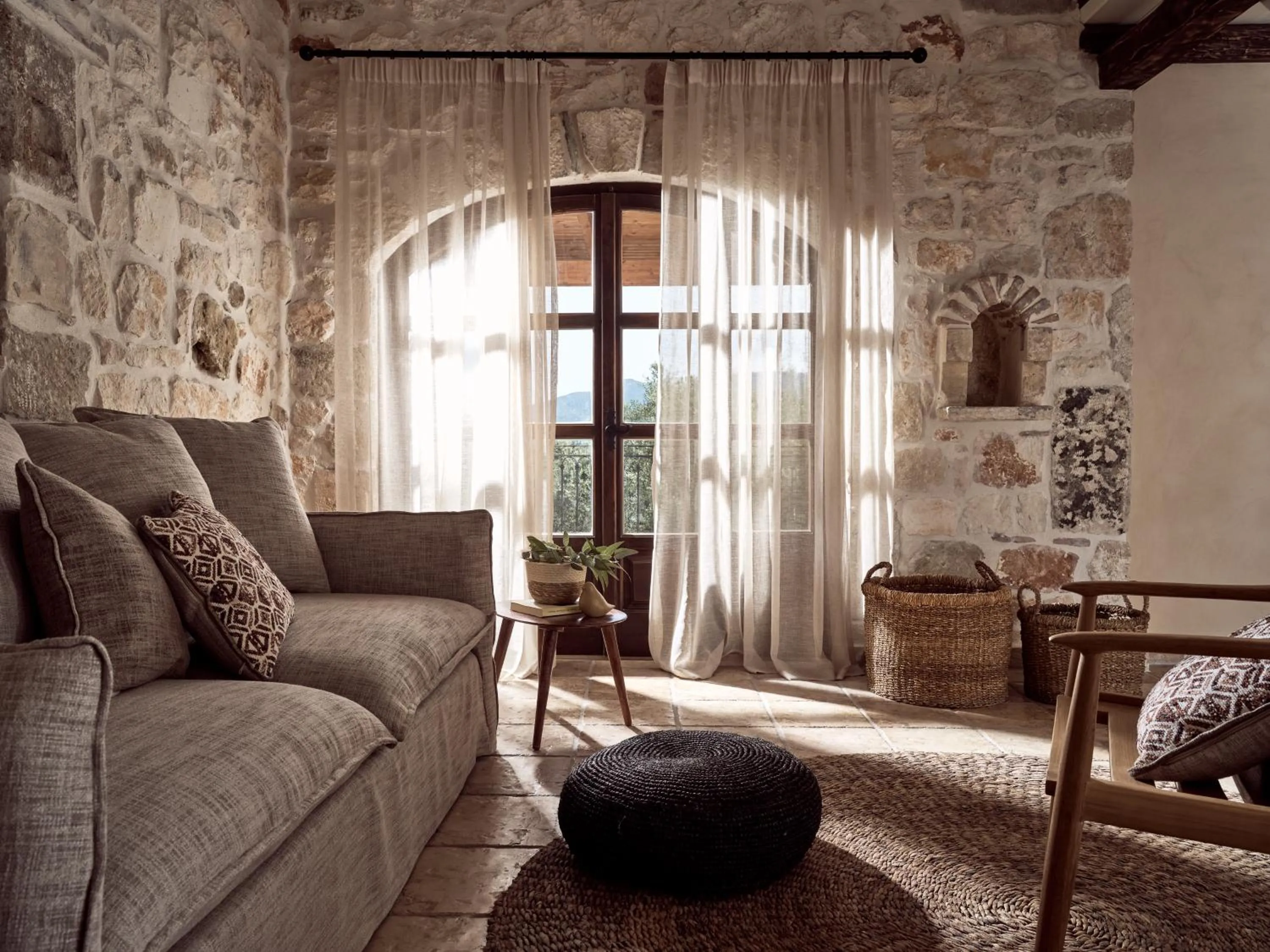 Seating area in Leeda's Village