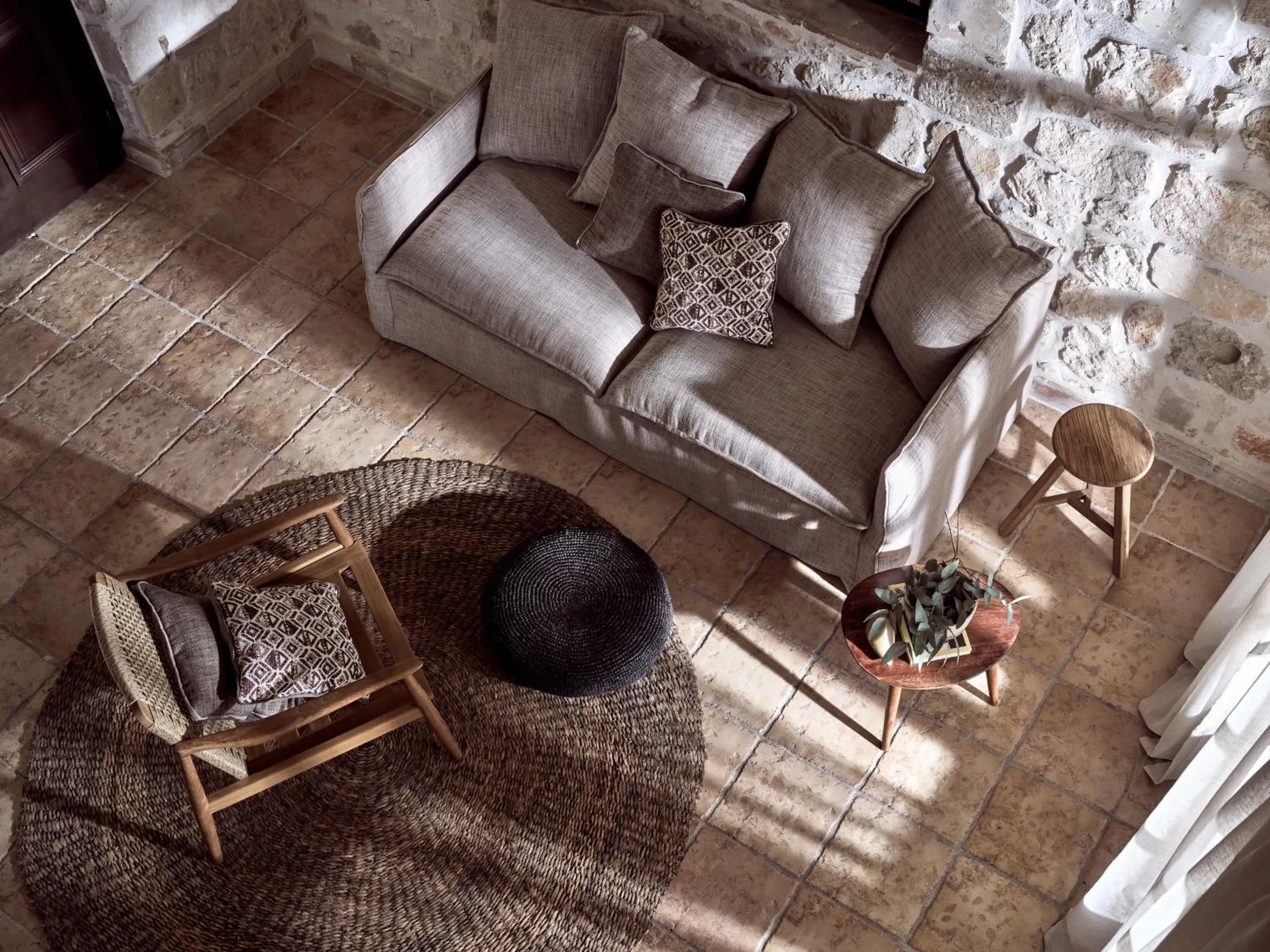 Seating area in Leeda's Village