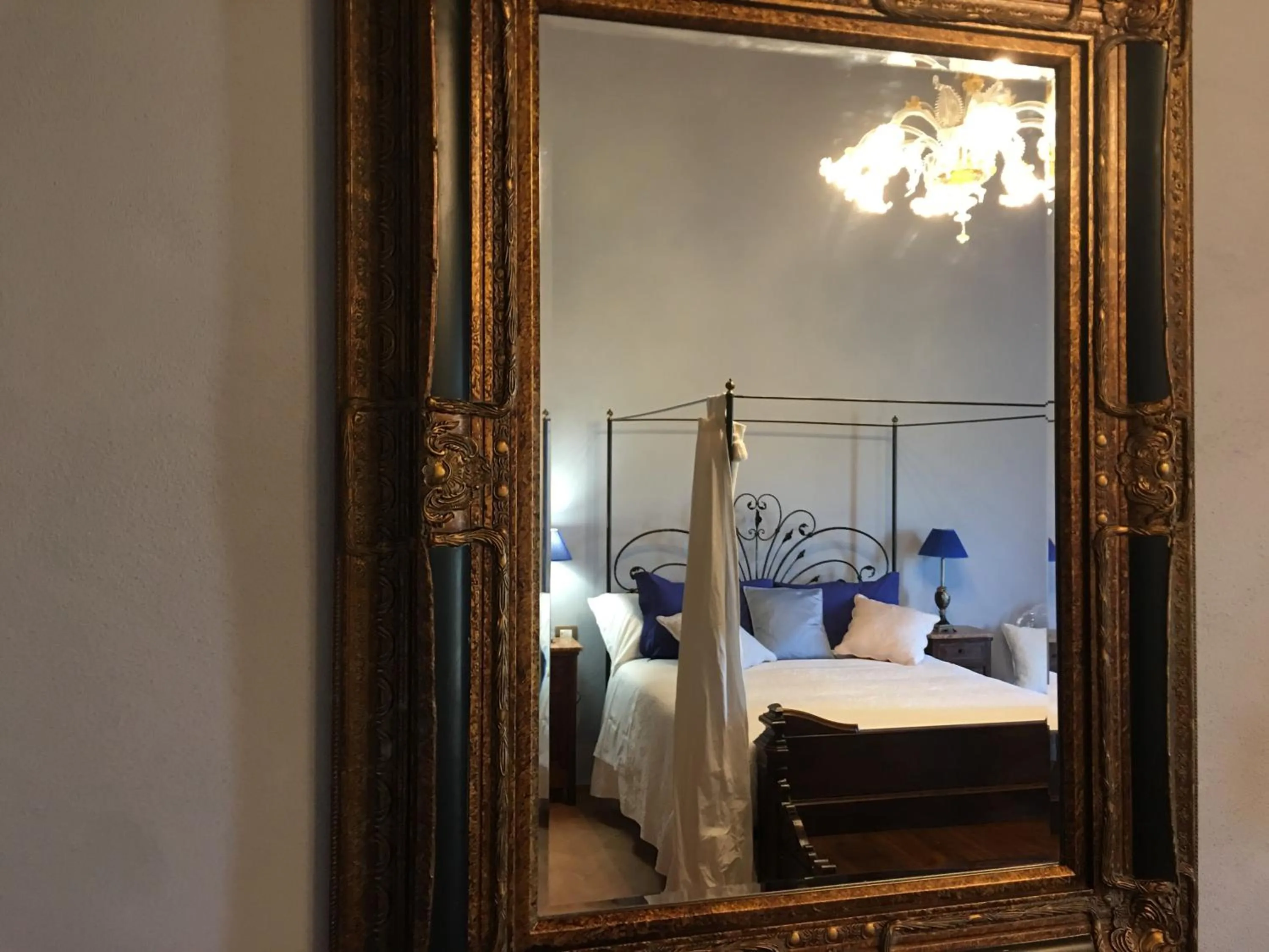 Bed in Cordella In Valdorcia Truffle and Olive Oil Resort