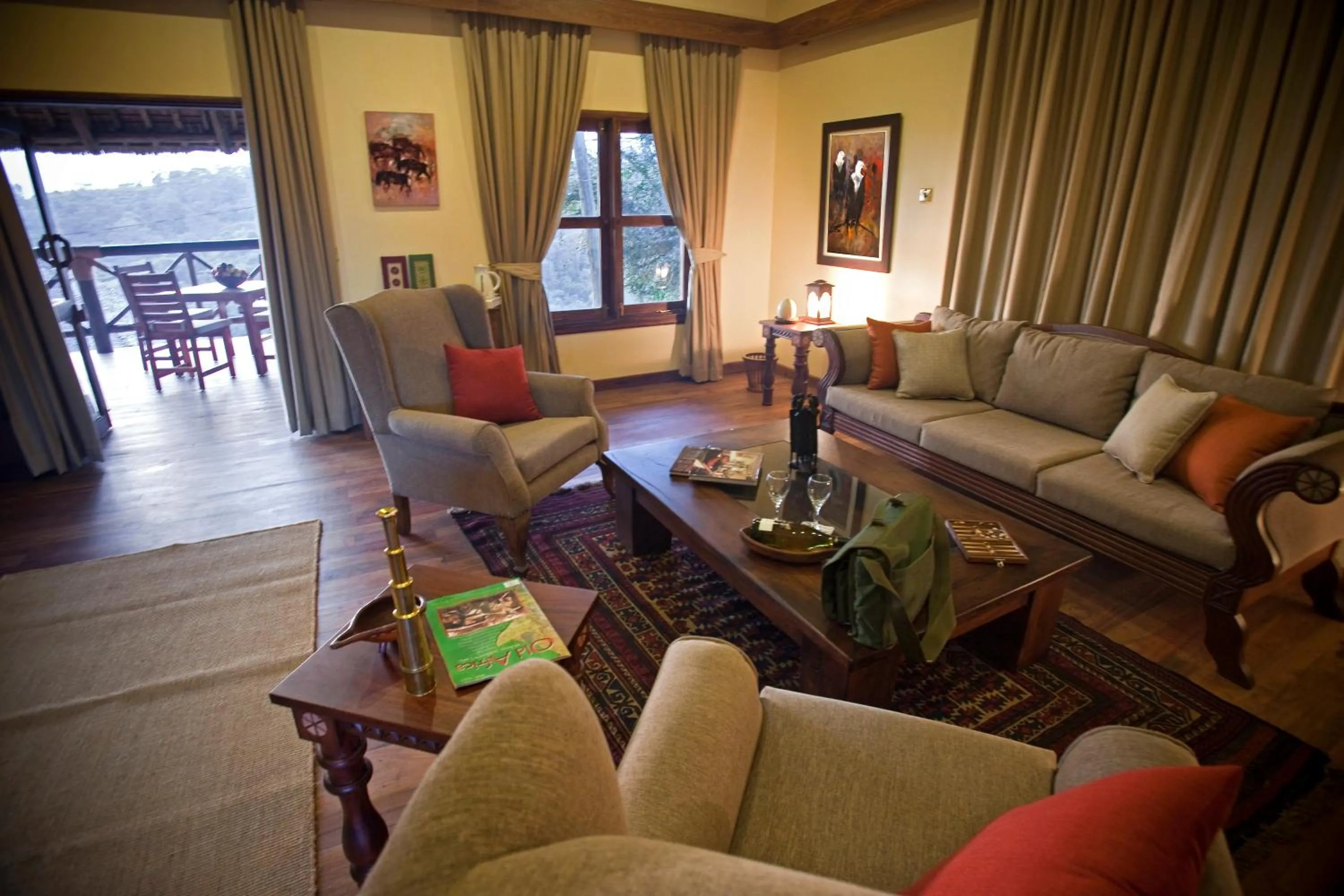 Living room in Neptune Ngorongoro Luxury Lodge - All Inclusive
