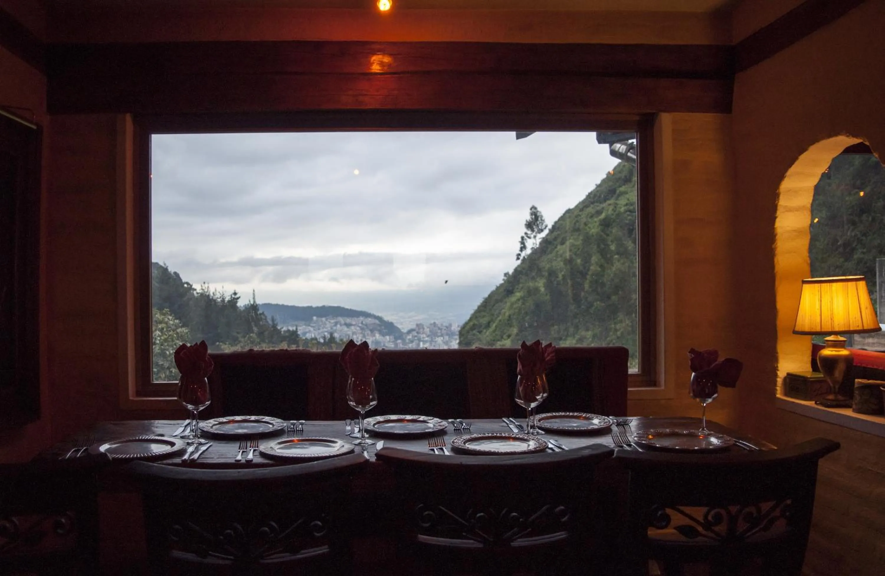 Dining area in Hacienda Rumiloma