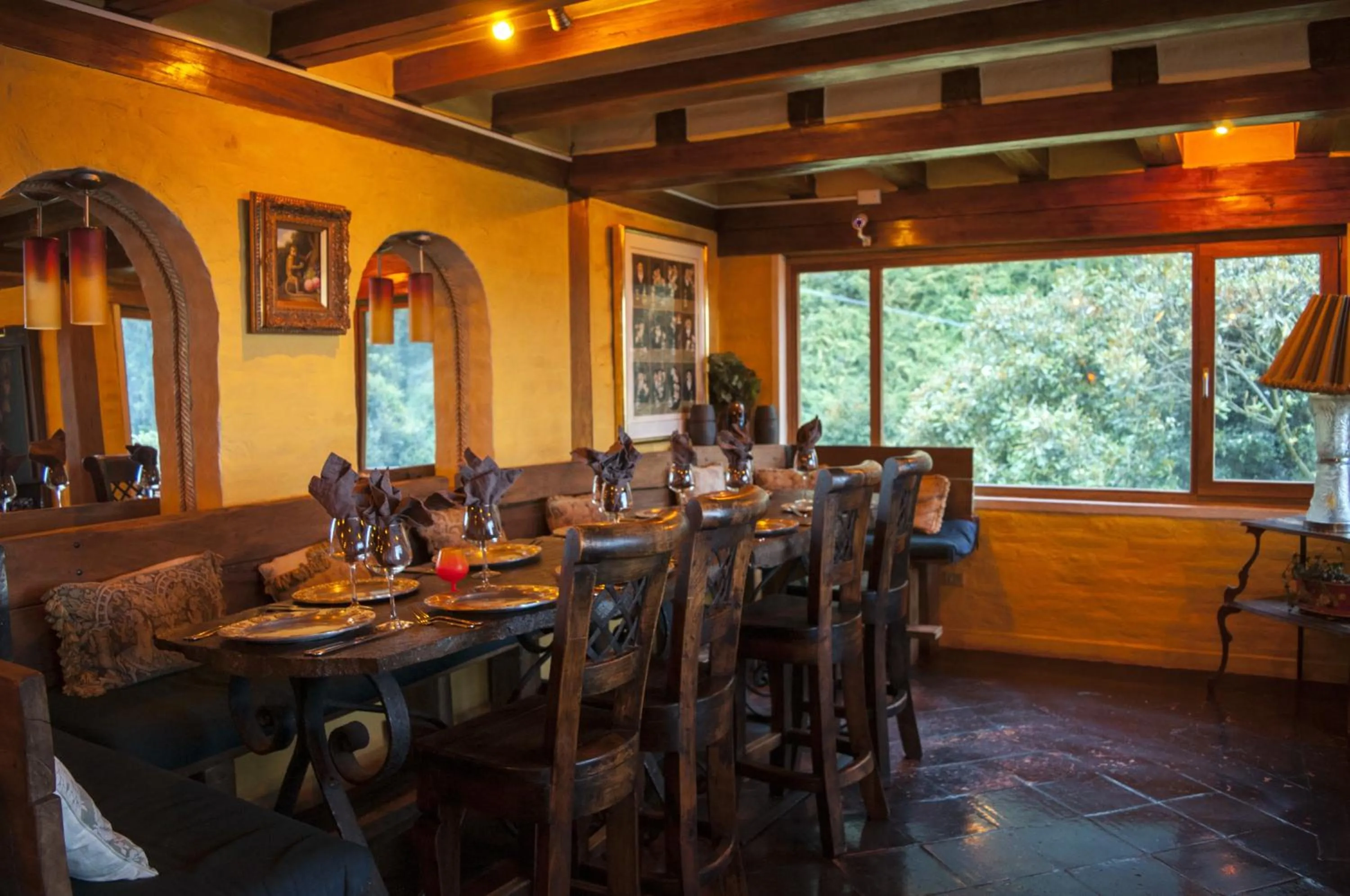 Dining area in Hacienda Rumiloma