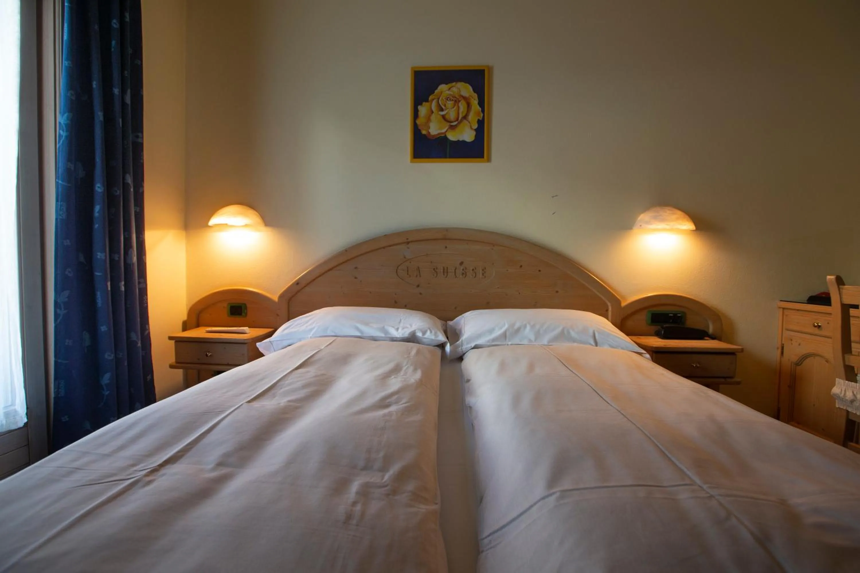 Bed in Hotel "La Suisse"