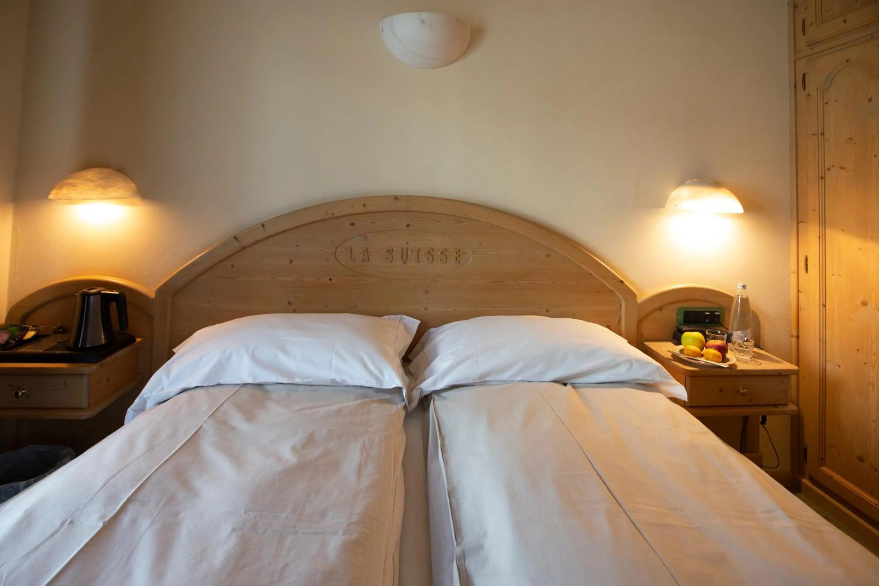 Bed in Hotel "La Suisse"