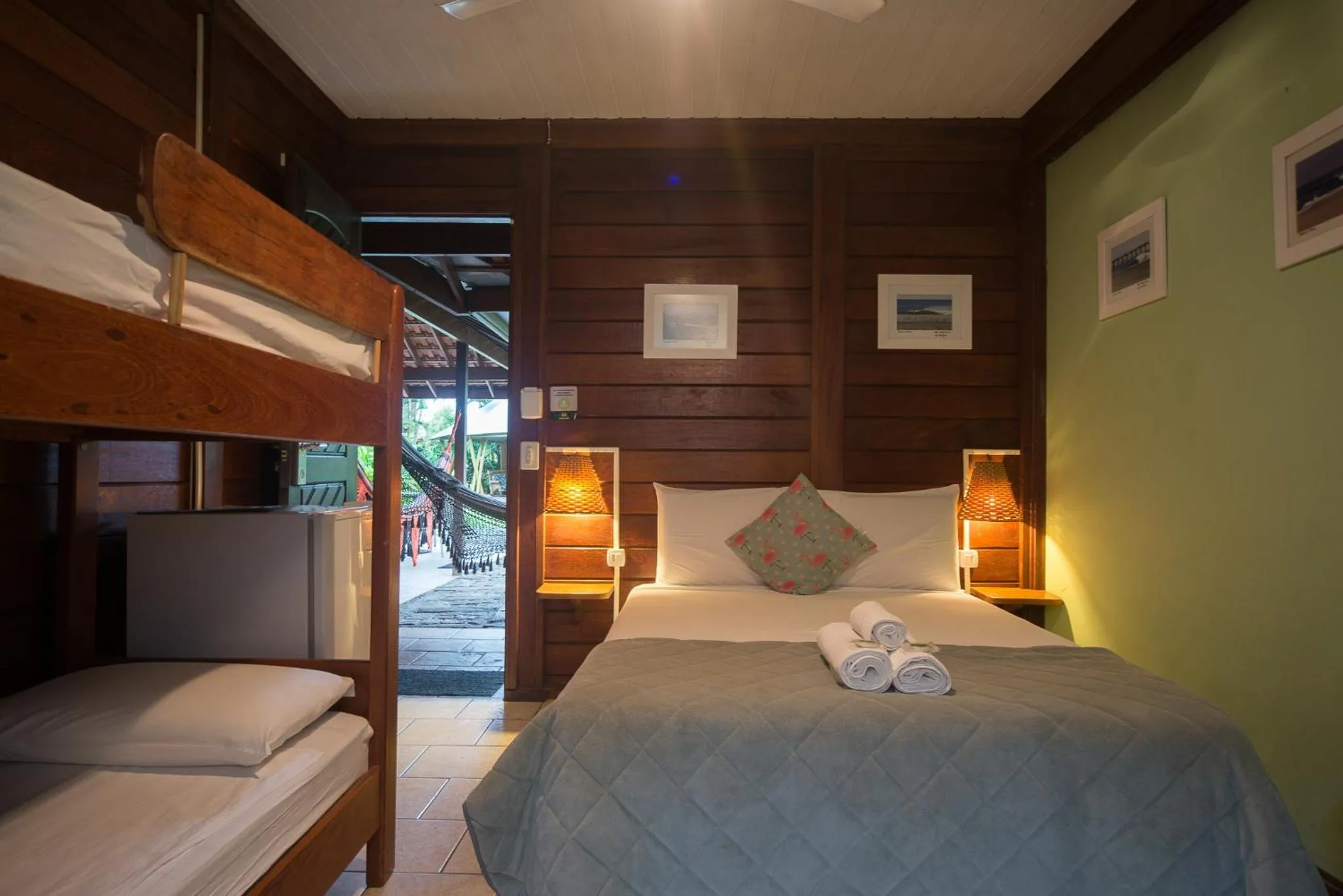 Bed in Pousada Treze Luas