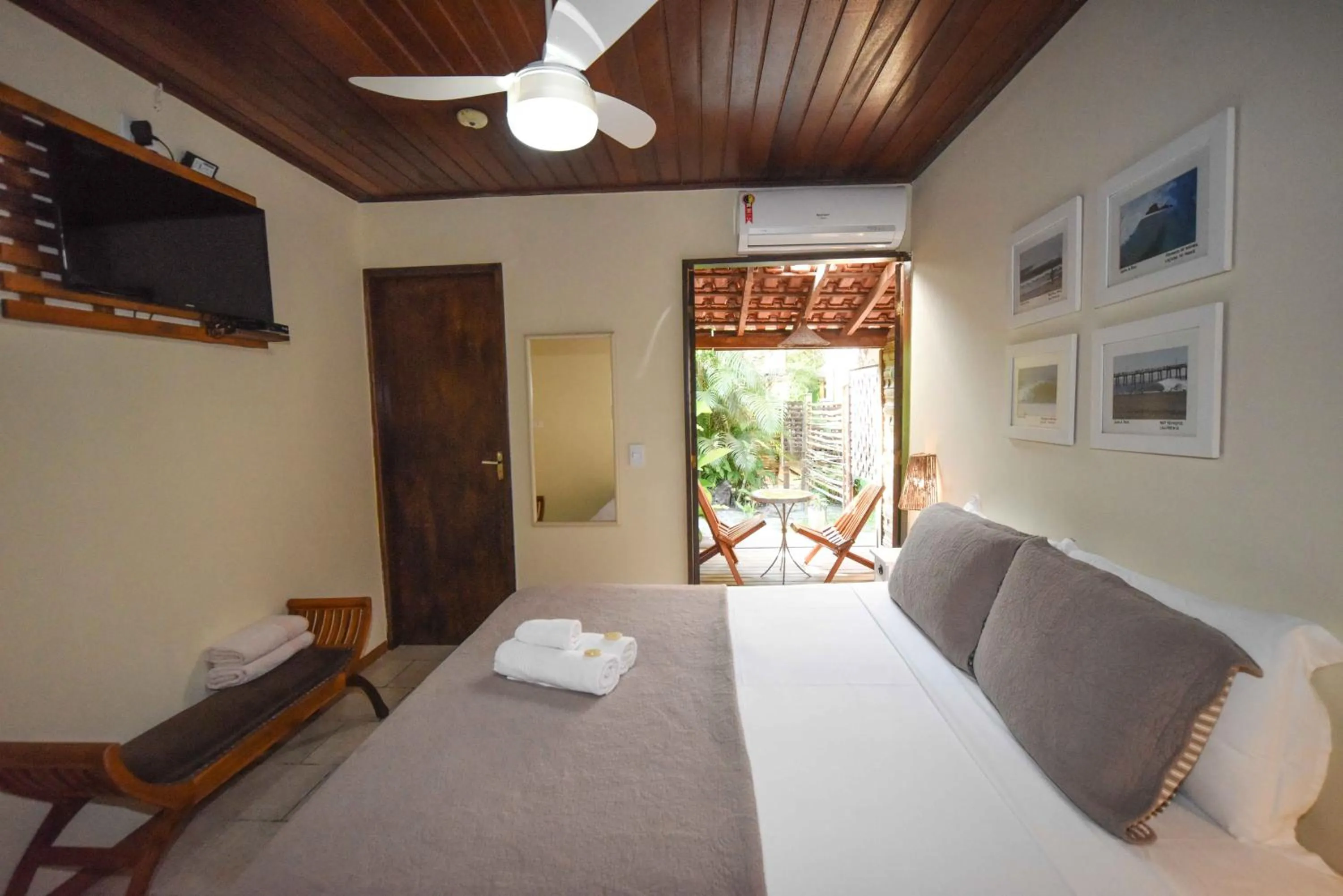 Bed in Pousada Treze Luas