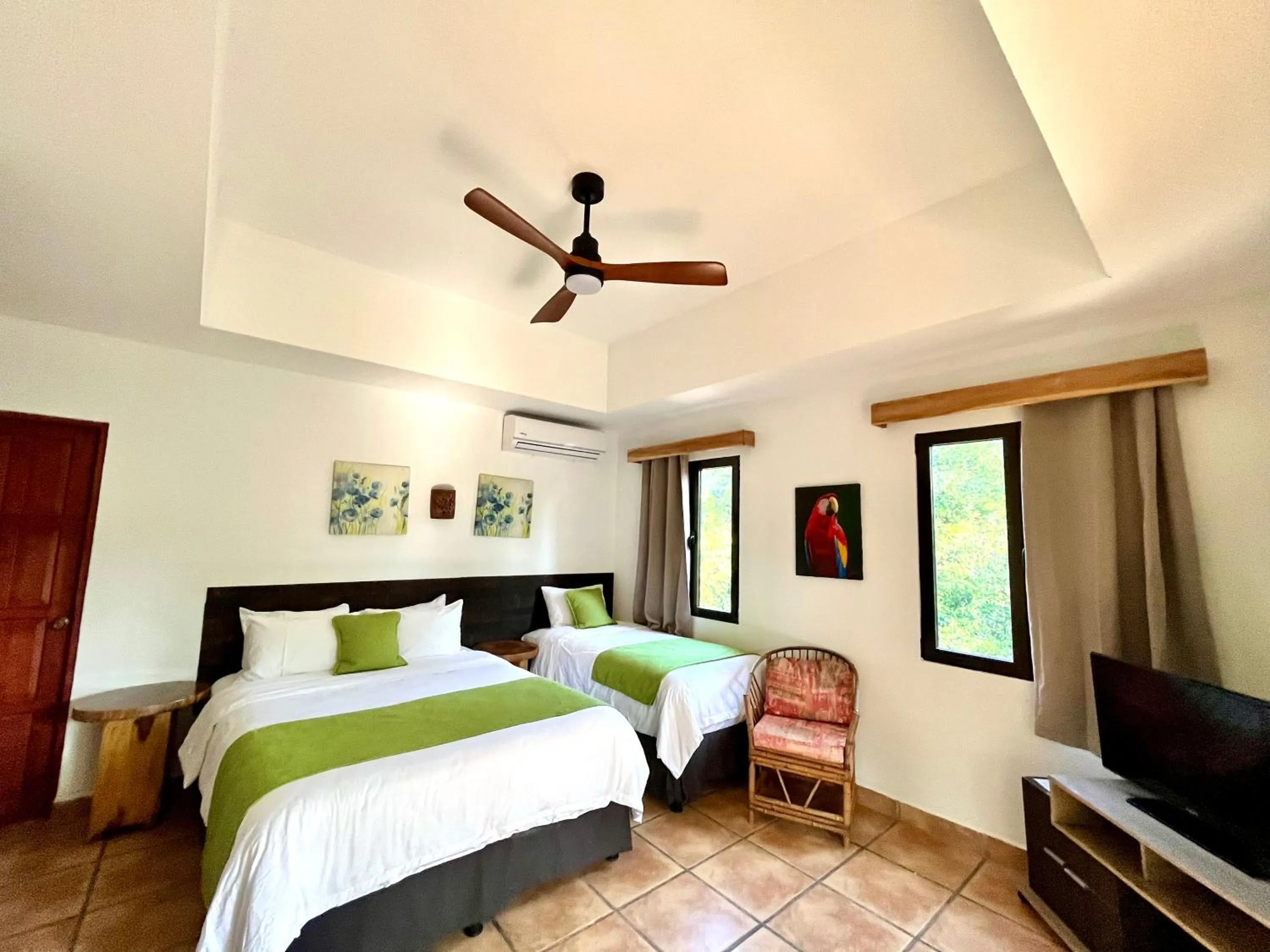 Bed in Hotel Cantarana