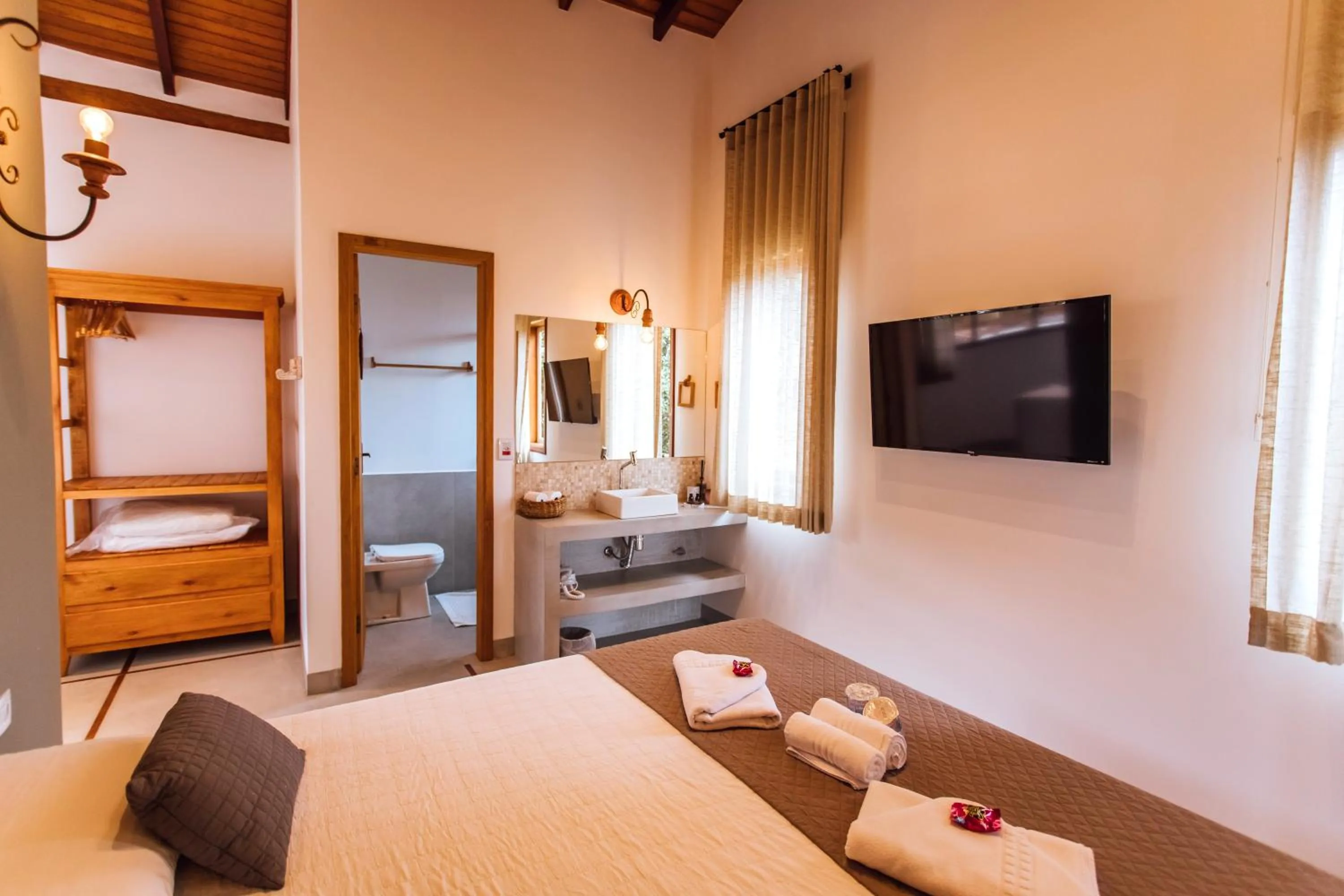 Bed in VELINN Pousada Villa Caiçara