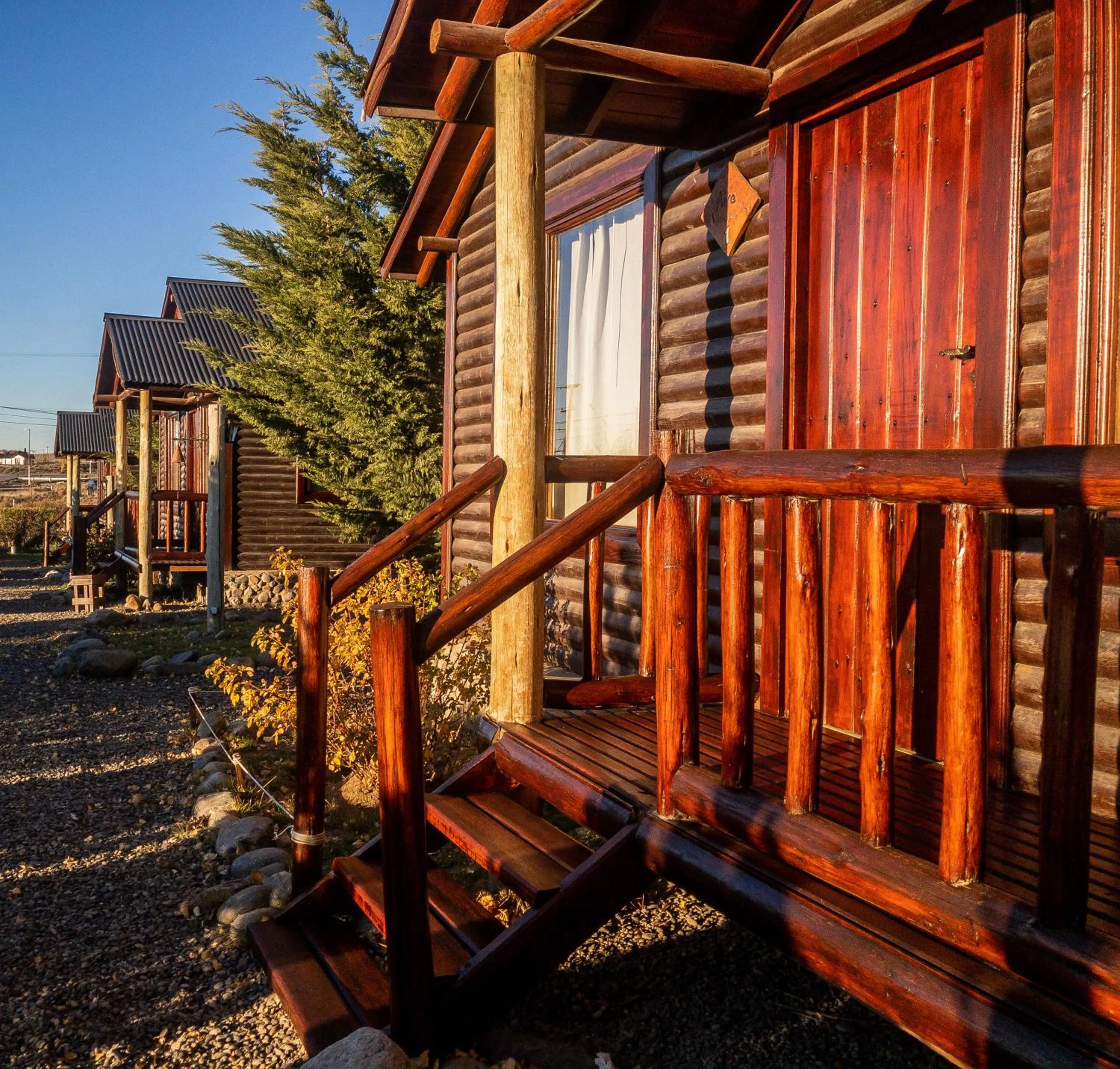 Garden view in Paraiso Patagónico Bungalows and Aparts