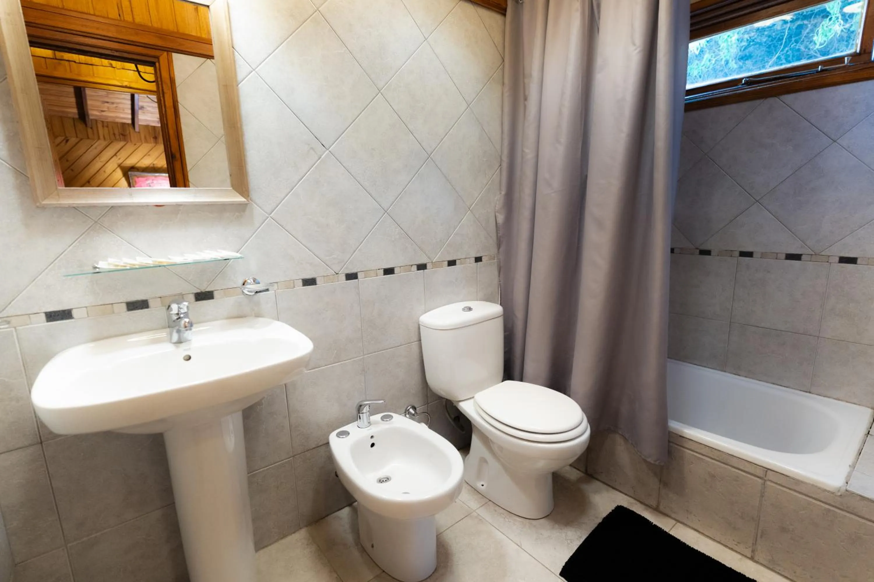 Bathroom in Paraiso Patagónico Bungalows and Aparts