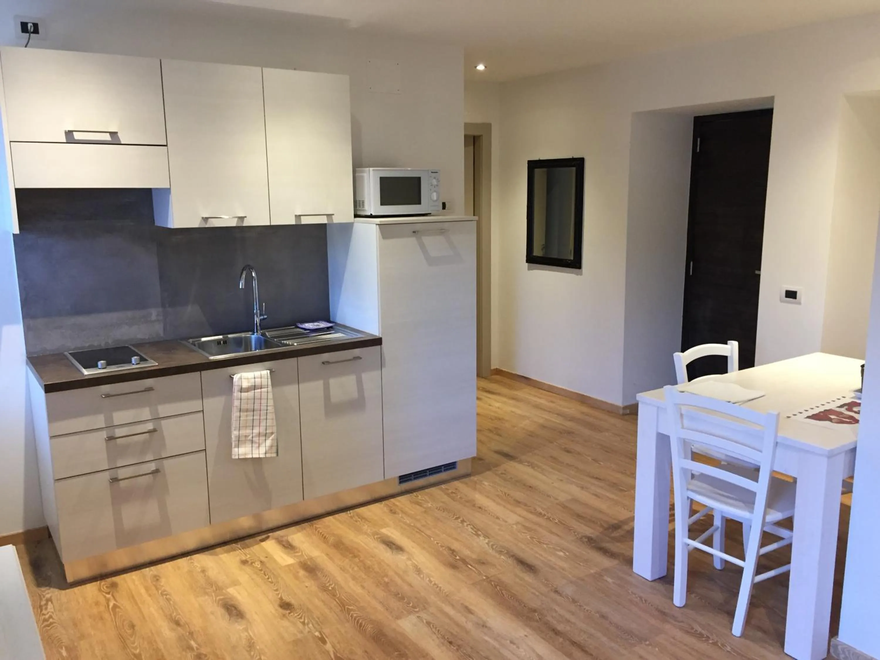 Kitchen or kitchenette in Hotel du Lac Parc & Residence