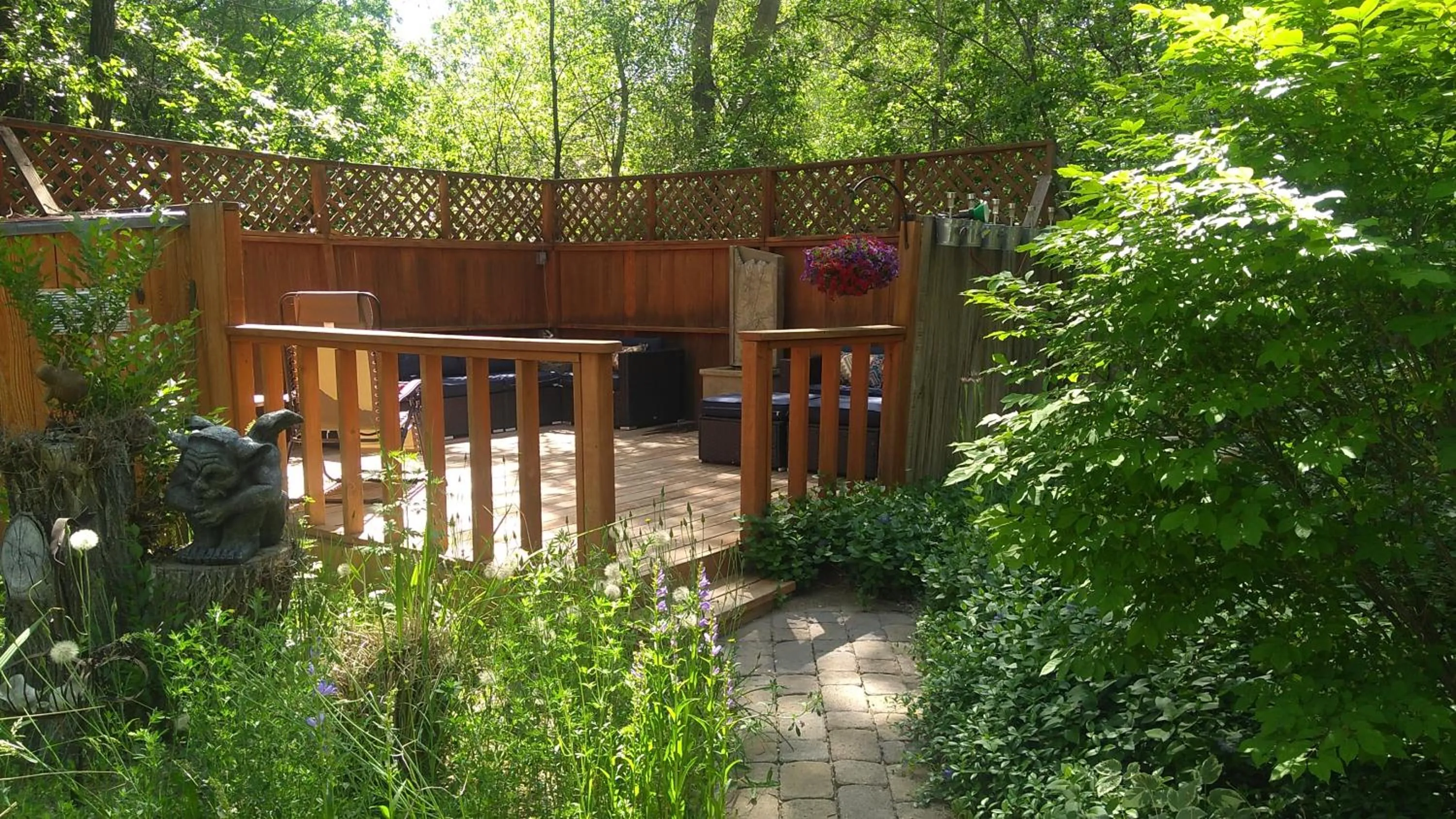 Patio in Dreamcatcher B&B