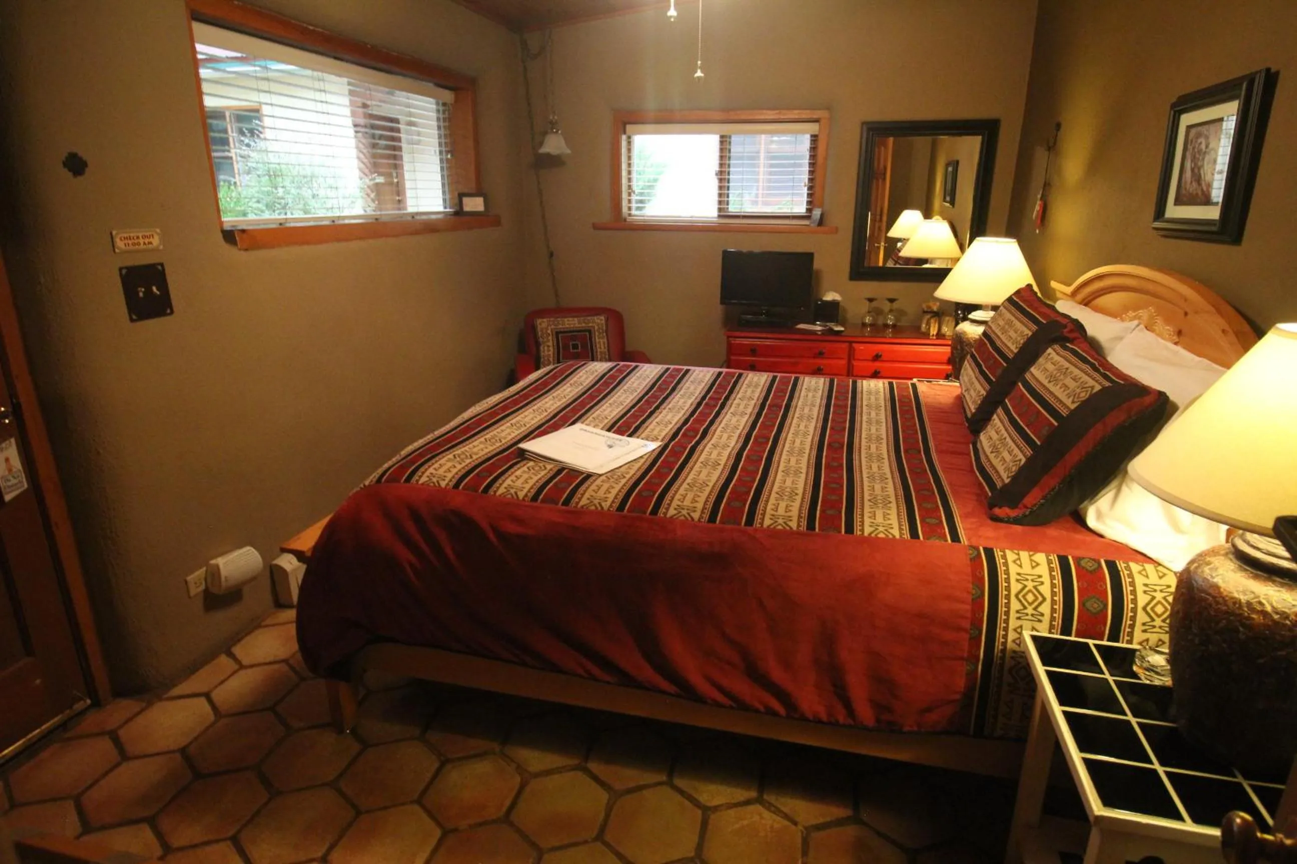 Bed in Dreamcatcher B&B