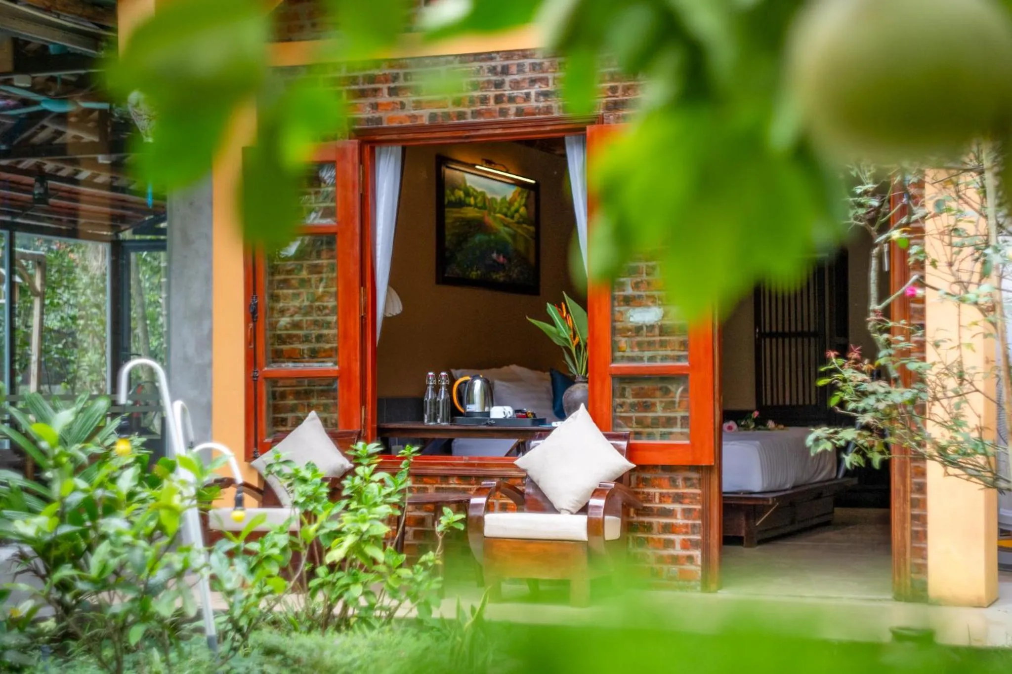 Patio in Tam Coc Luxury Homestay