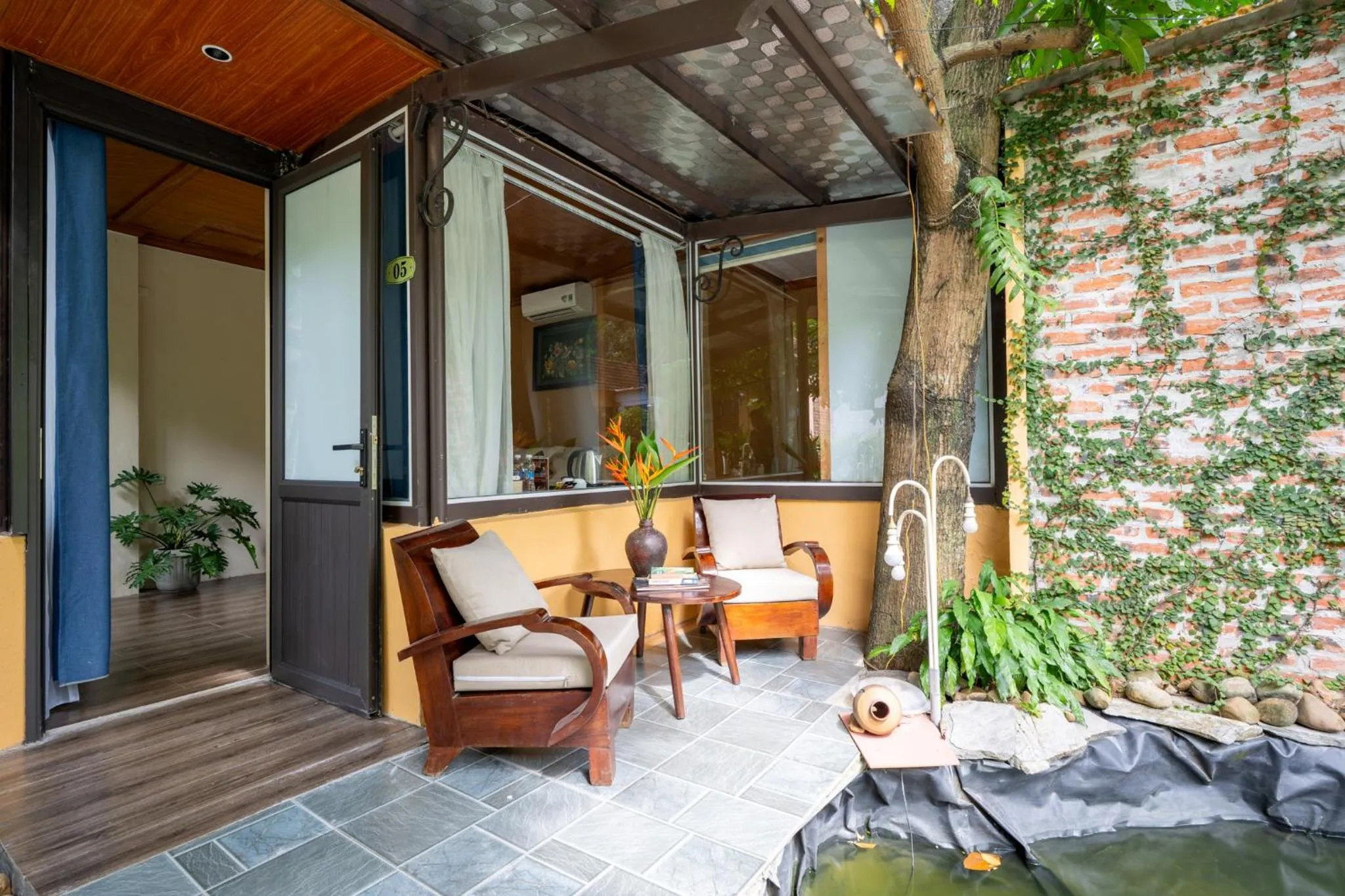 Patio in Tam Coc Luxury Homestay