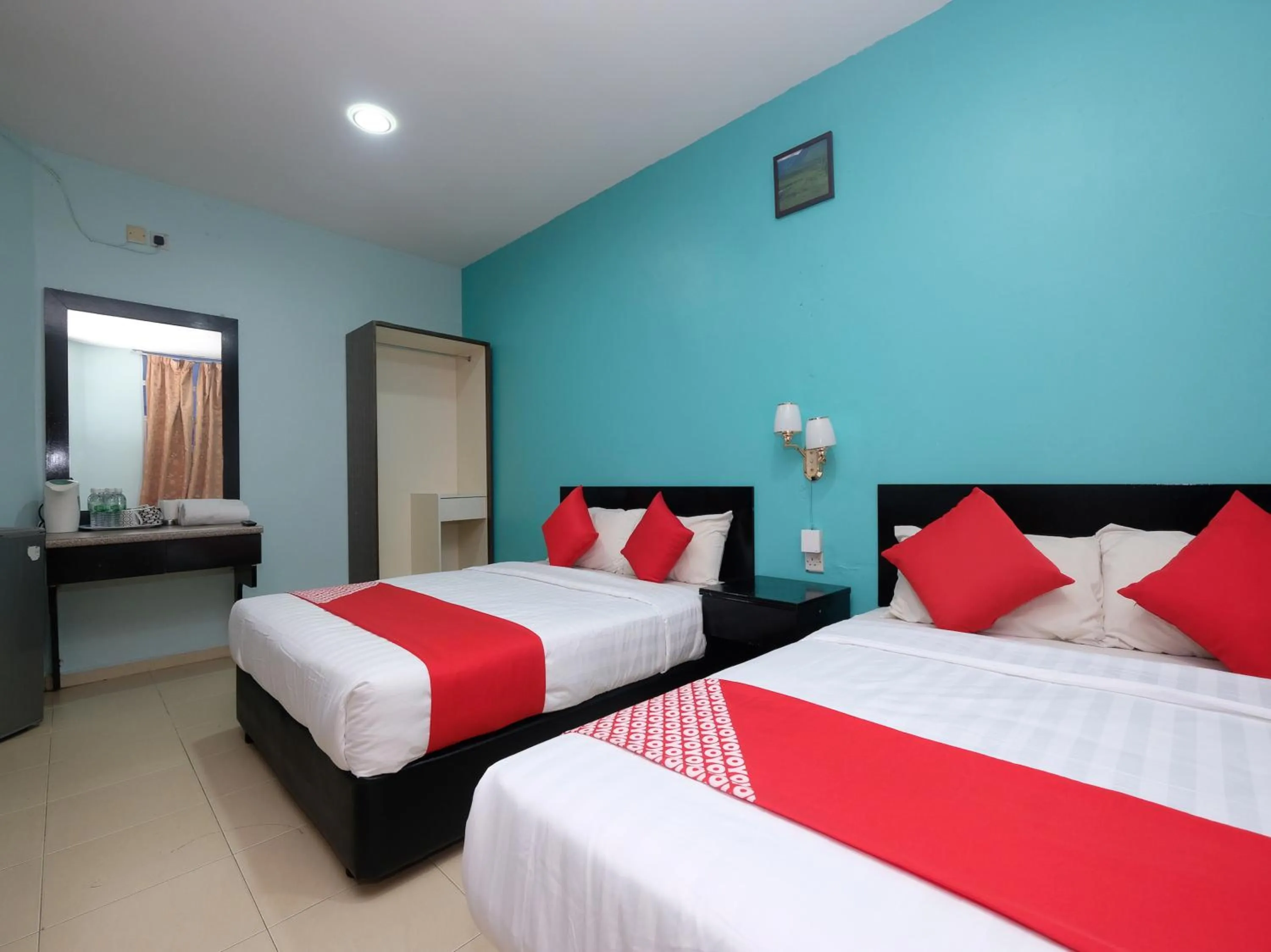 Bed in Marjan Hotel Sdn Bhd