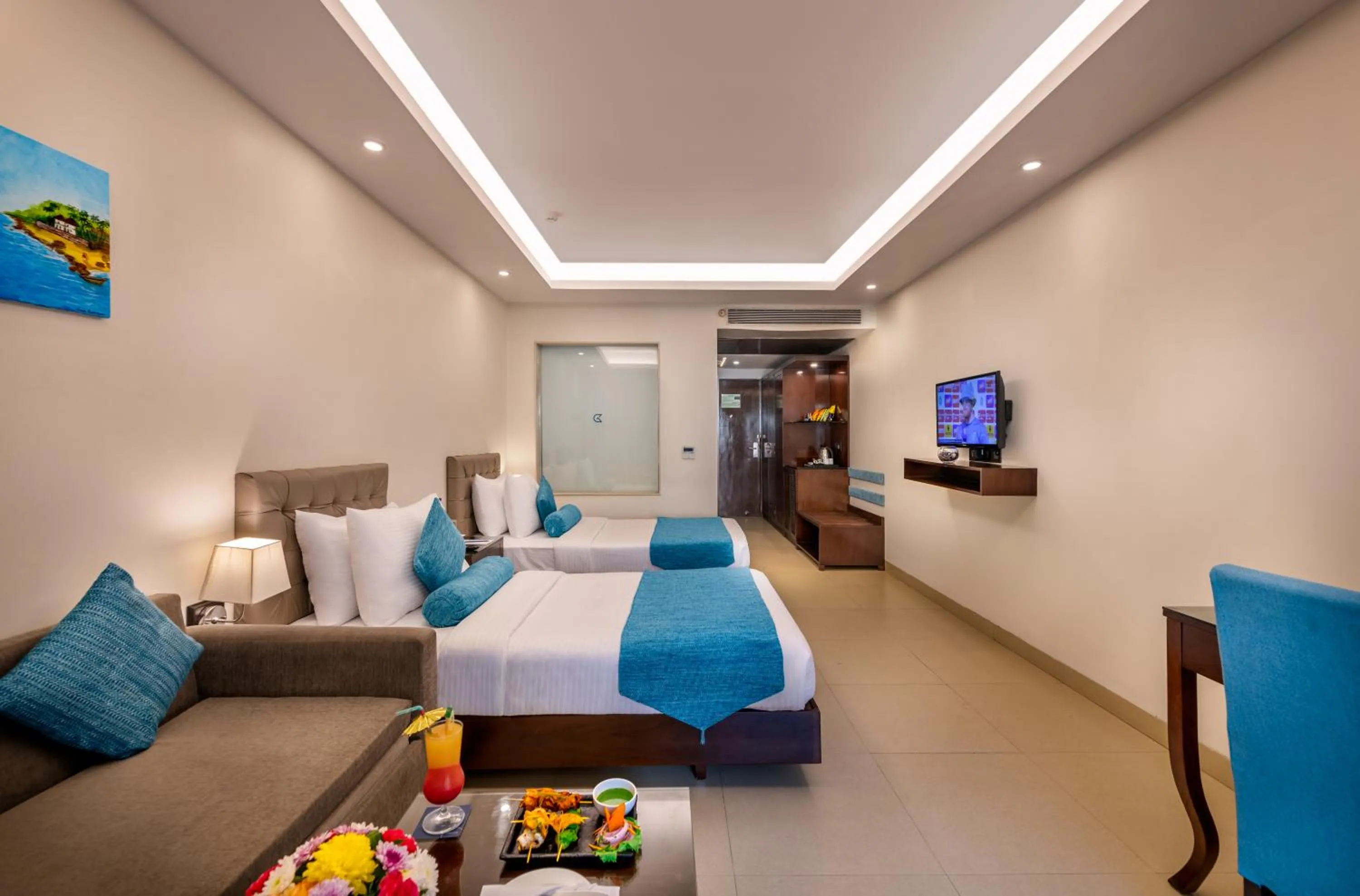 Bed in Golden Tulip Candolim, Goa