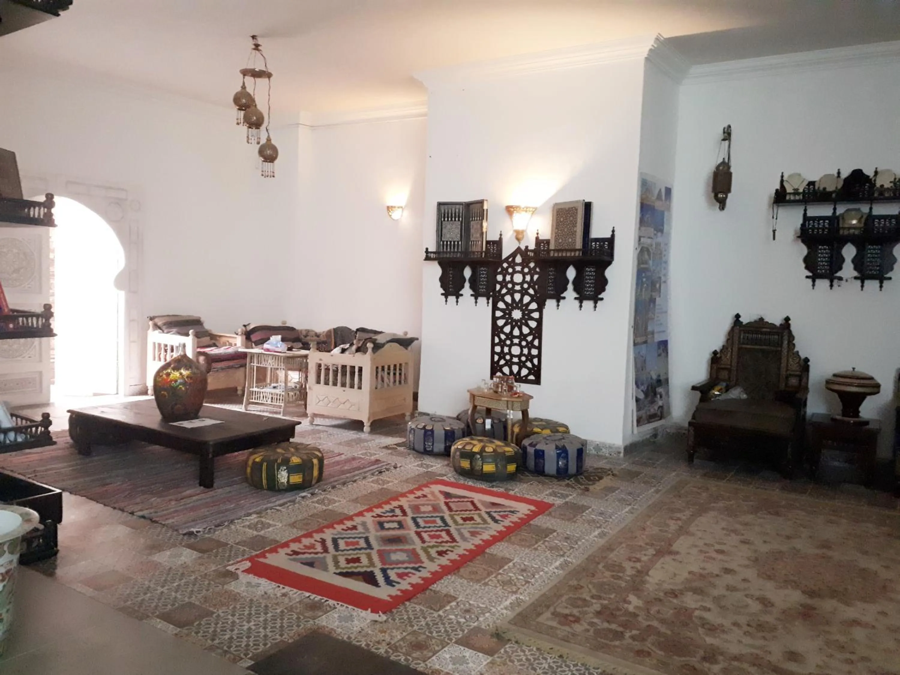 Living room in Arabian Nights Pyramids Guesthouse